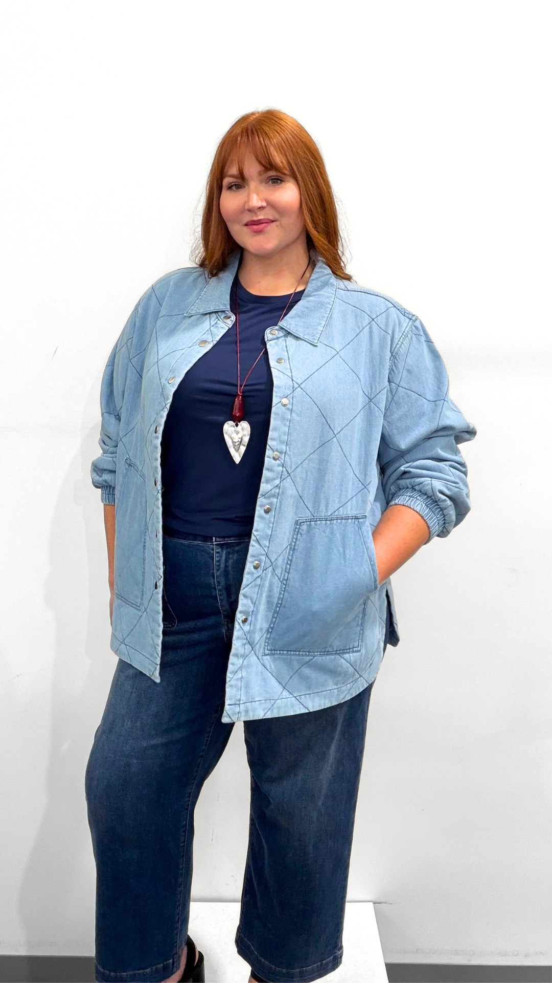 Tribal Denim Quilted Jacket