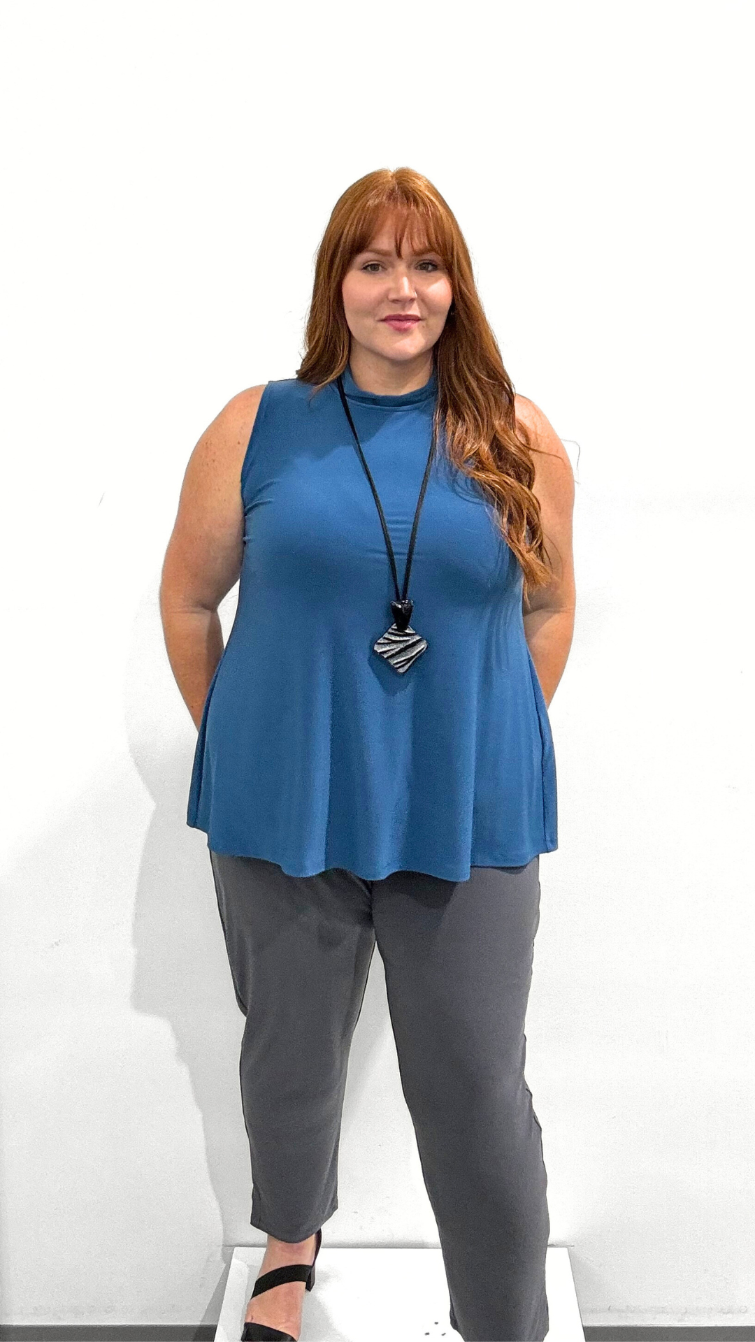 Sympli Mock Neck Top