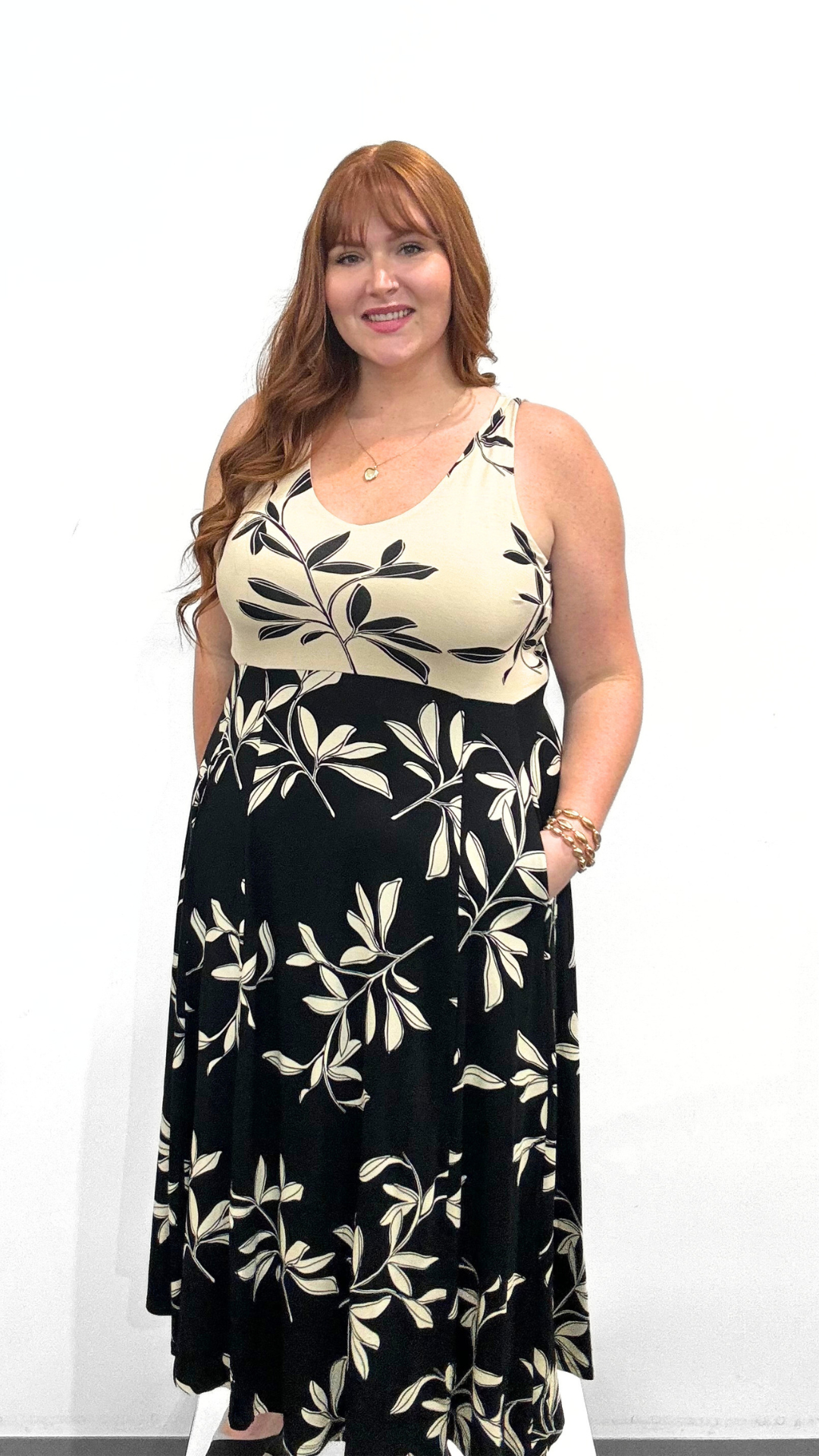 Tribal Sleeveless Combo Dress