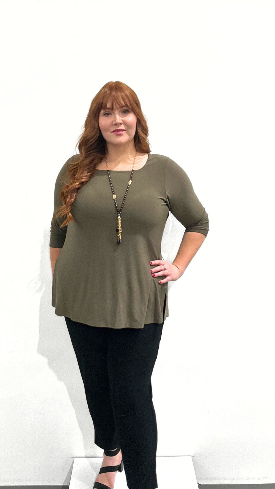 Sympli Square Neck Top