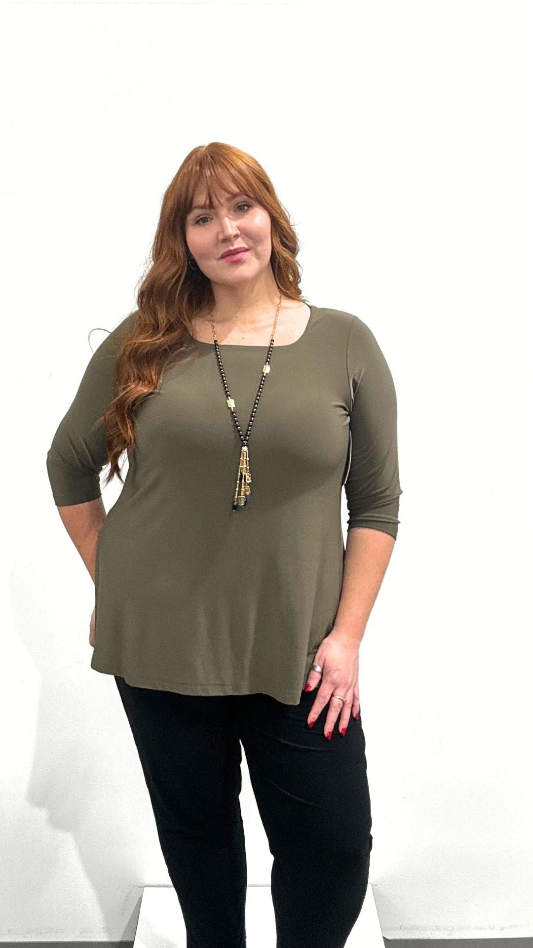 Sympli Square Neck Top