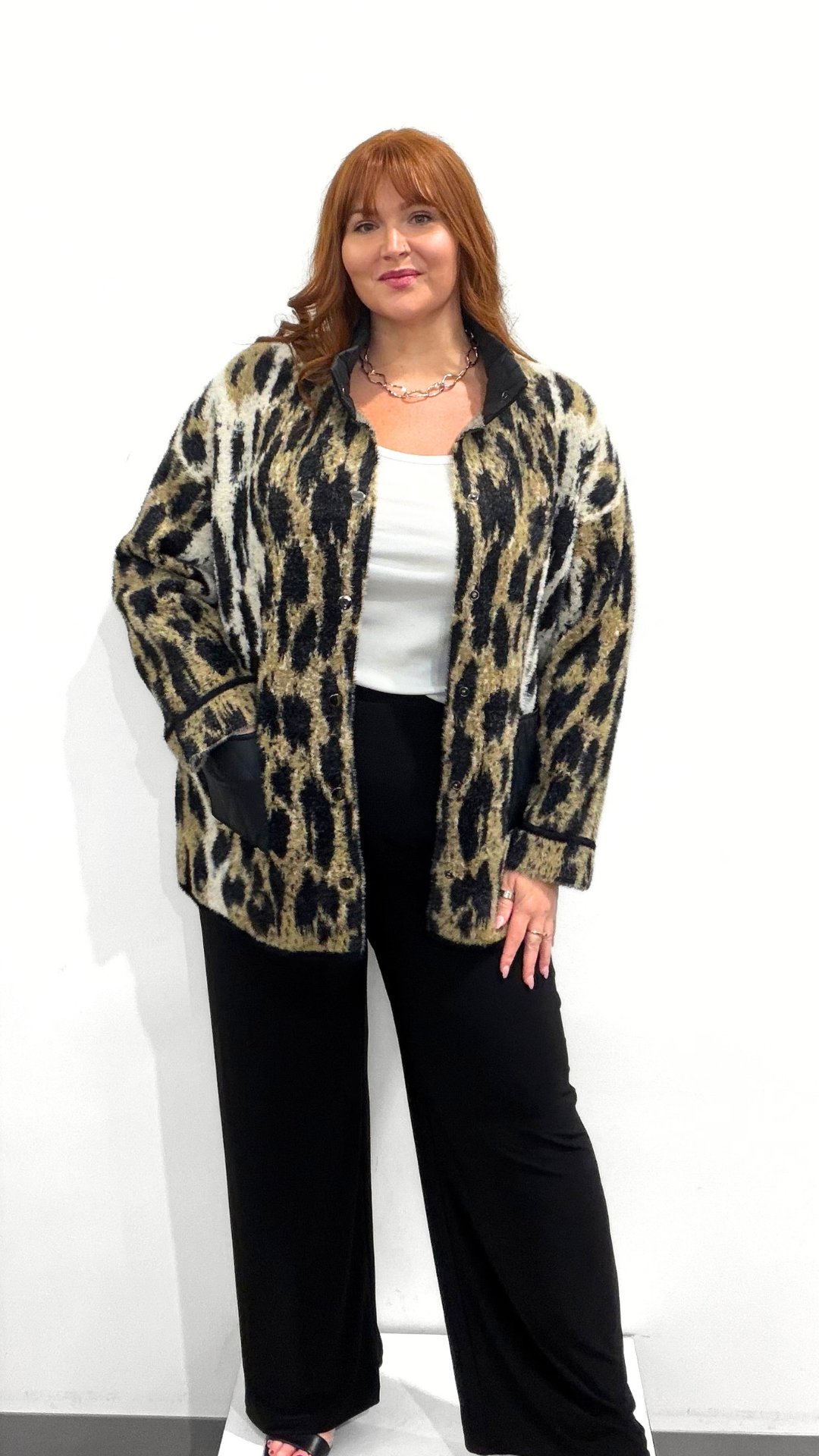 Frank Lyman Animal Print Jacket
