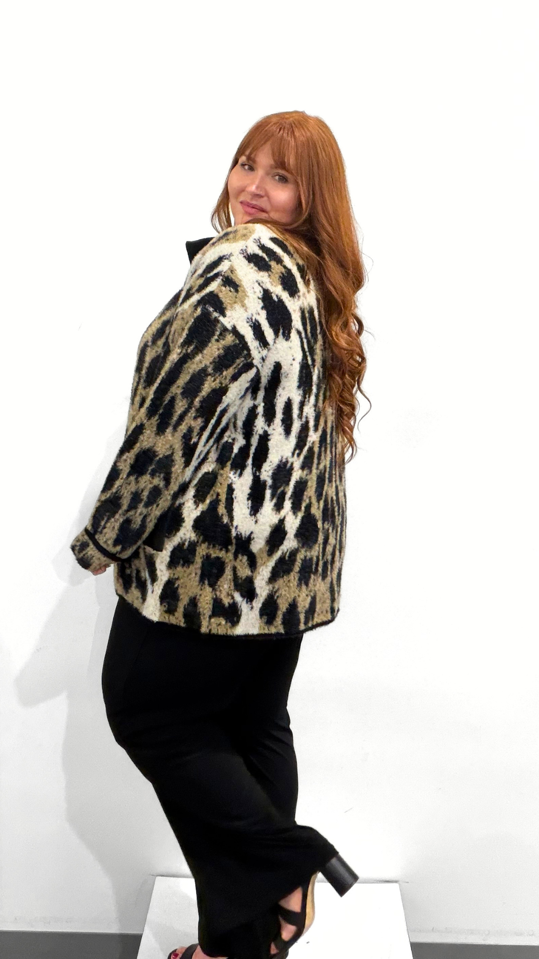Frank Lyman Animal Print Jacket