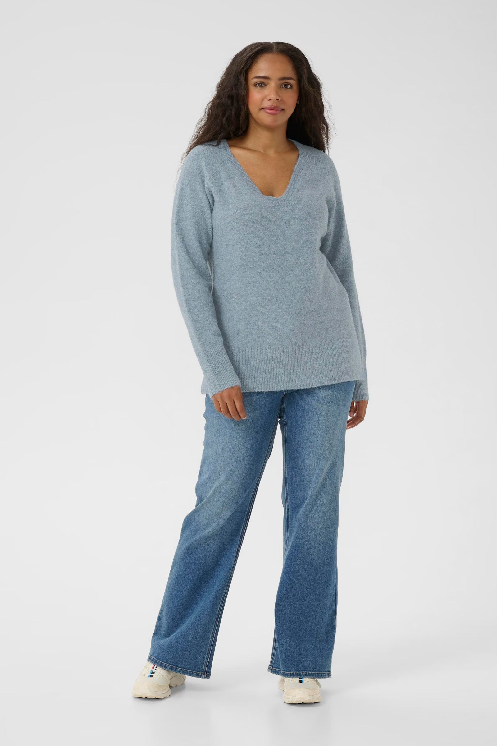Kafe Curve Niela V-Neck Pullover