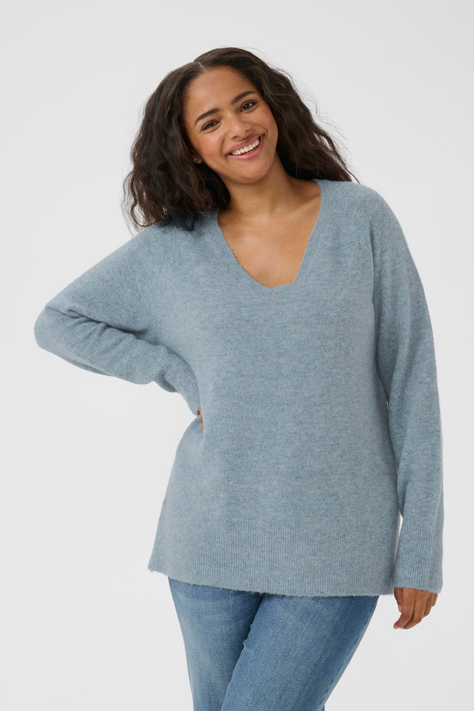 Kafe Curve Niela V-Neck Pullover