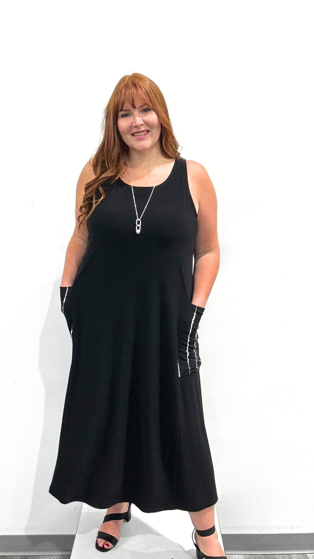 Sympli Flare Dress With Pocket