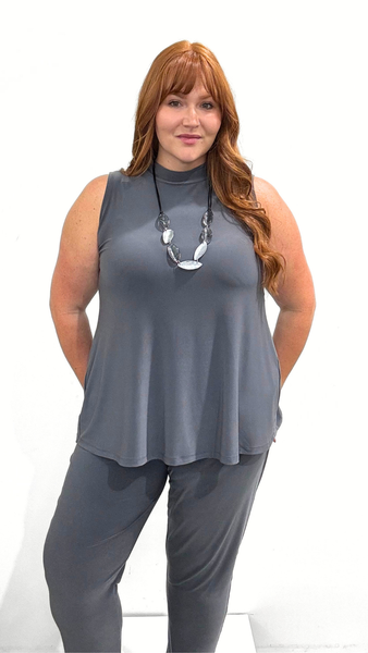 Sympli Mock Neck Top