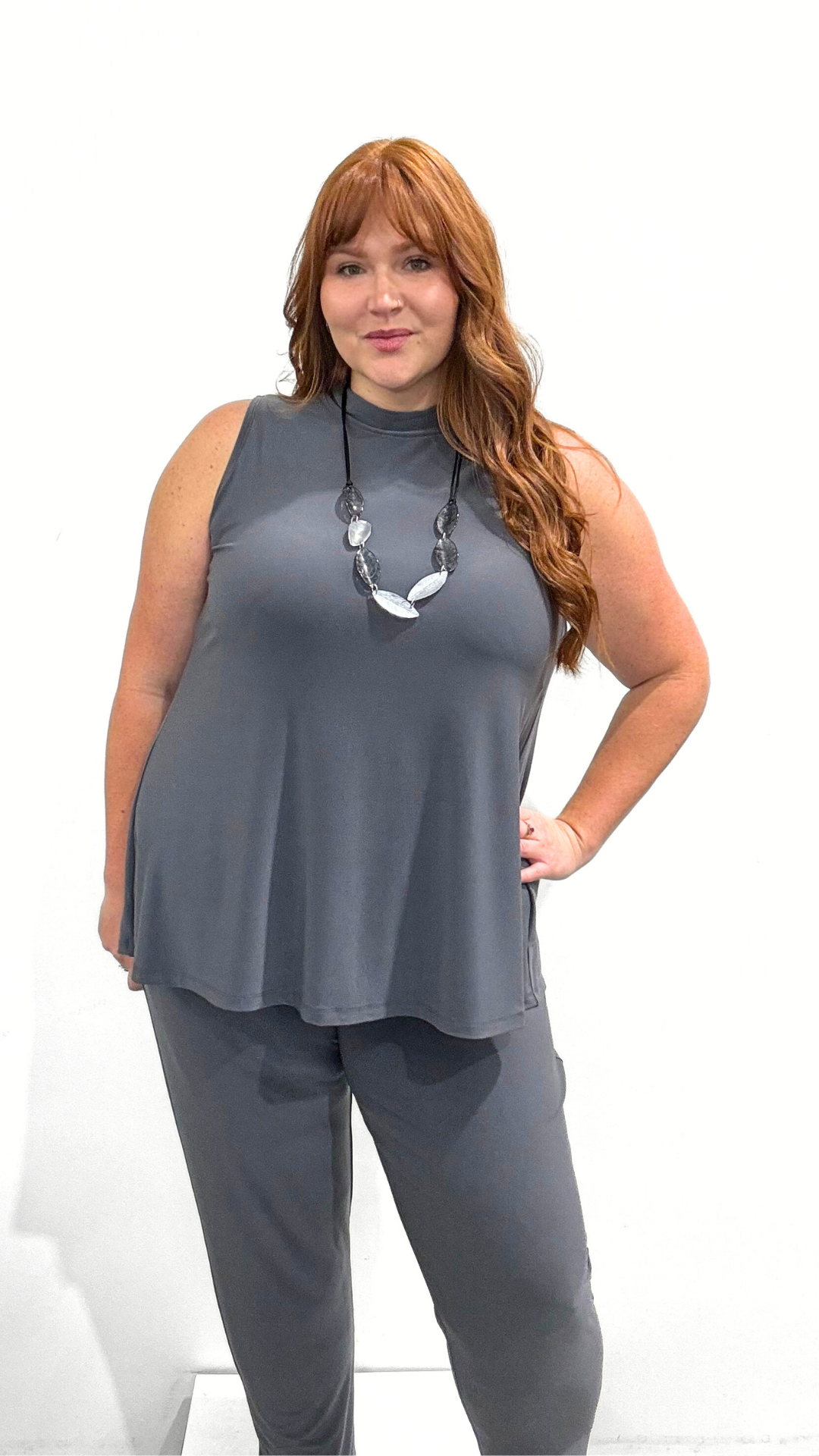Sympli Mock Neck Top