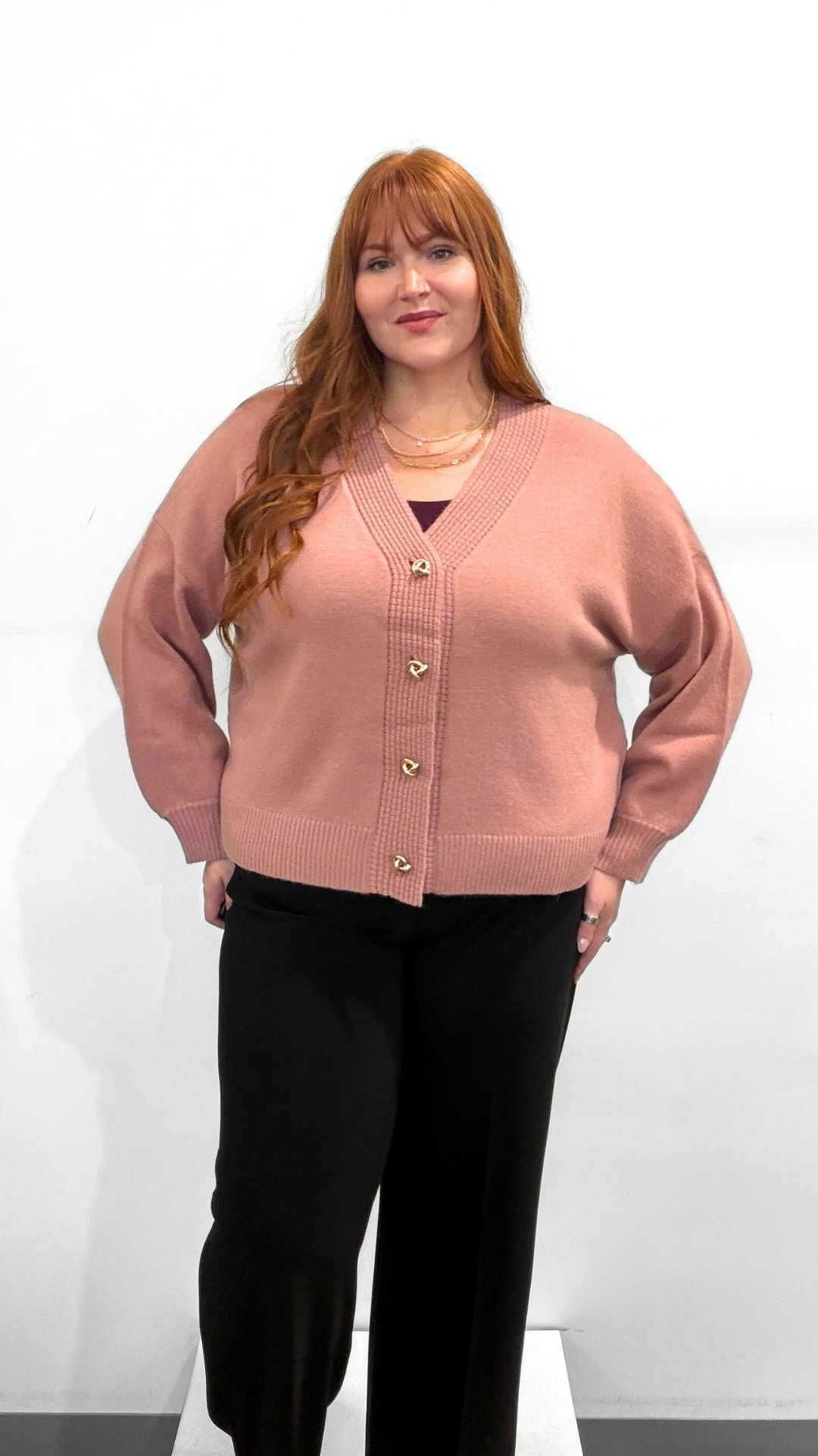 Joseph Ribkoff V-Neck Boxy Cardigan