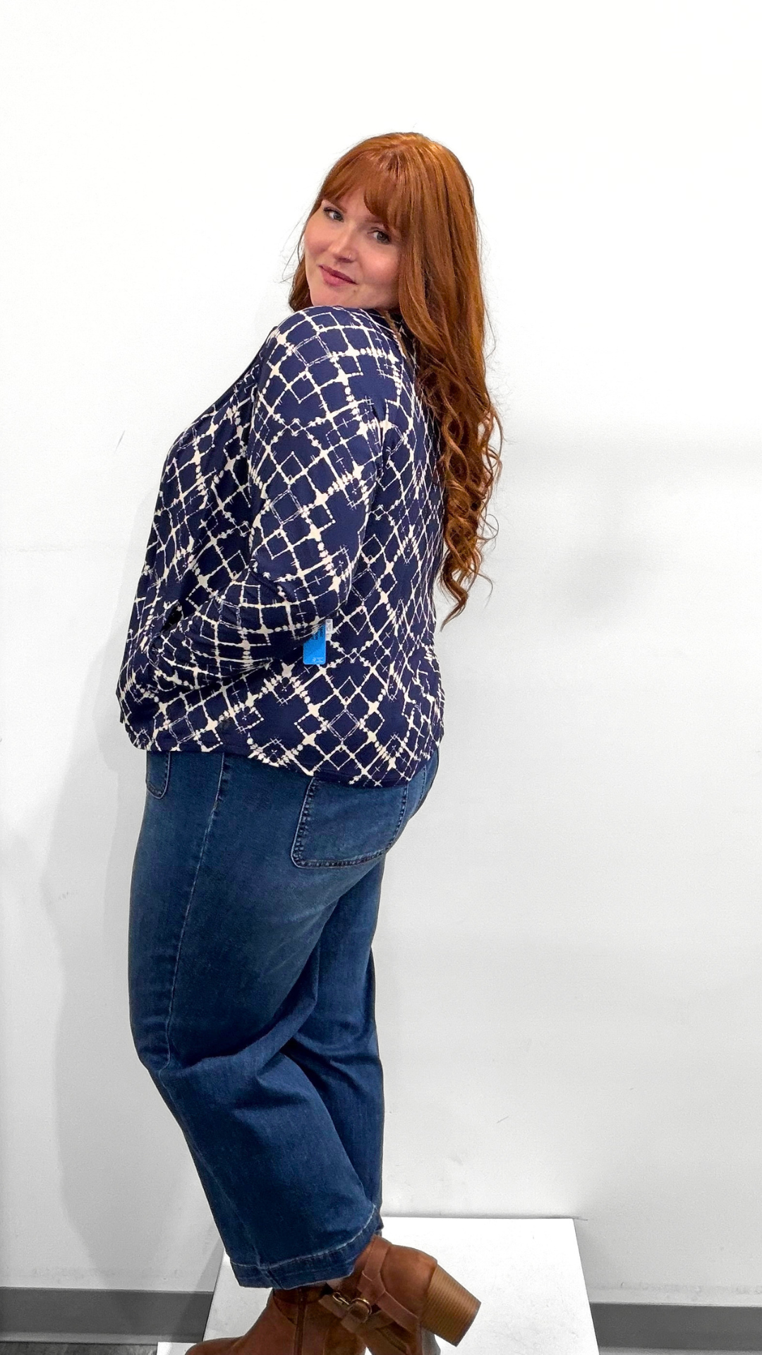 Tribal Mesh Sleeve Zip-Up Cardigan