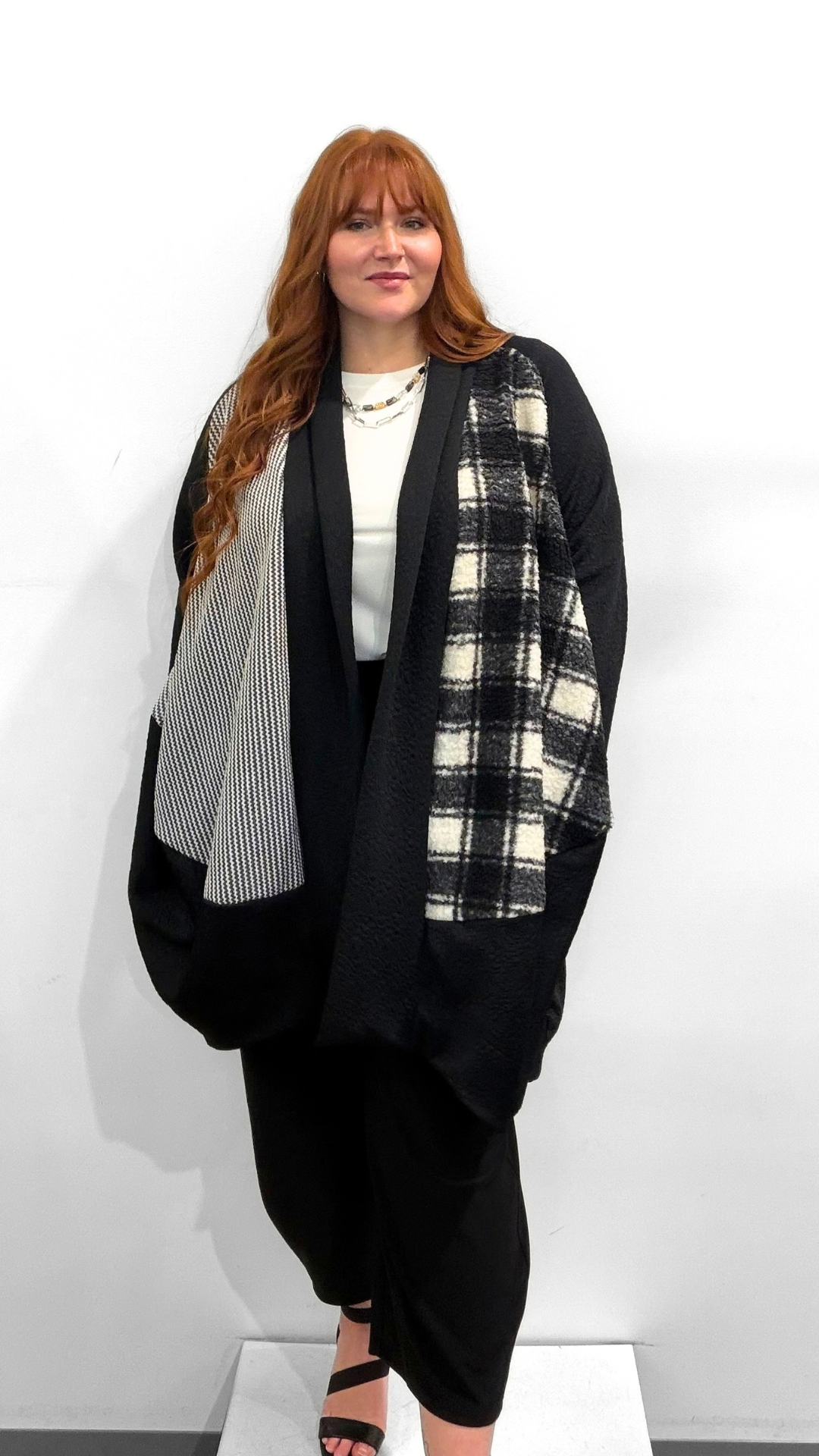 Marie La Lune Textured Print Cardigan
