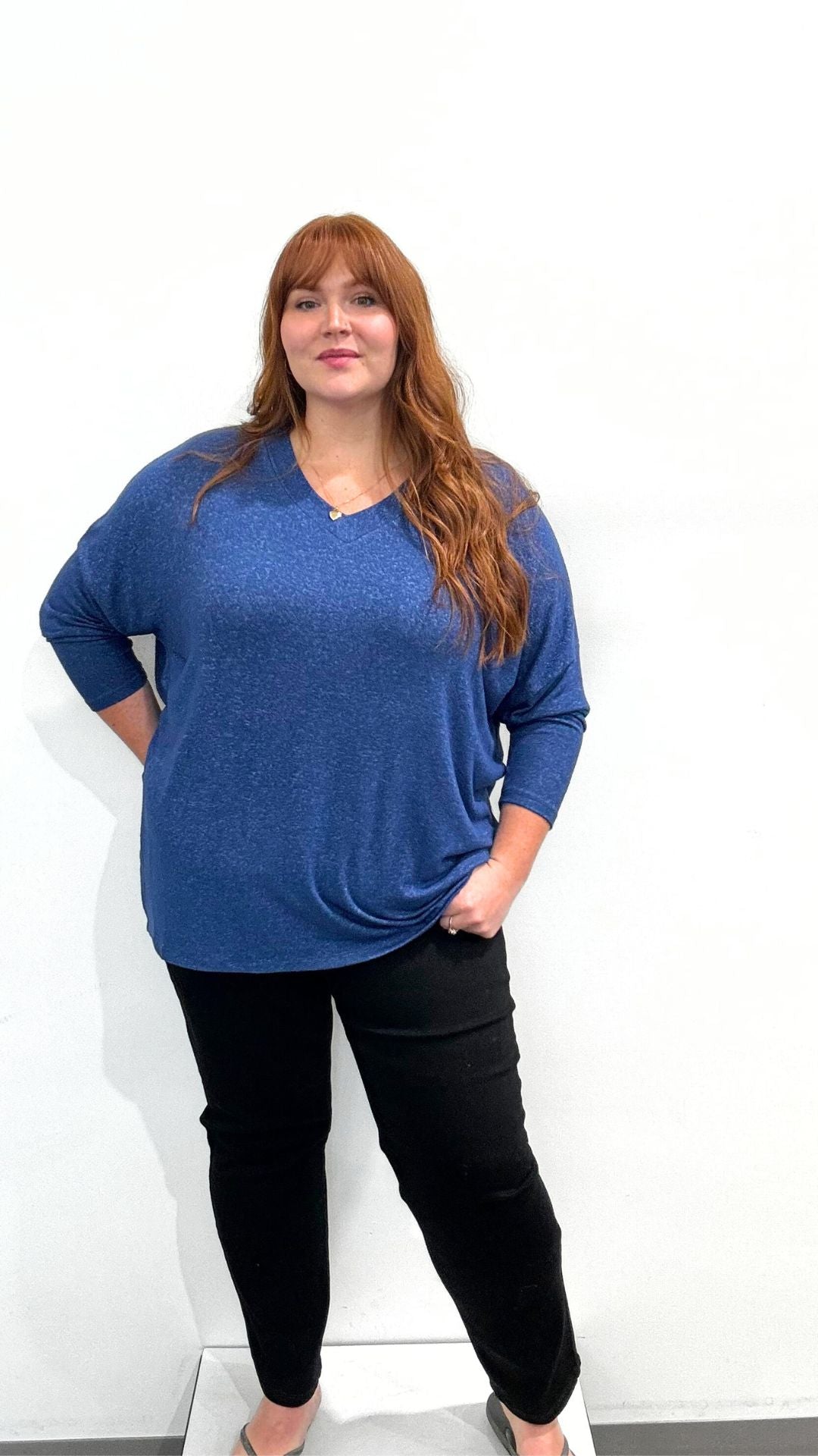 Wasabi Simone-1  V-Neck Pullover
