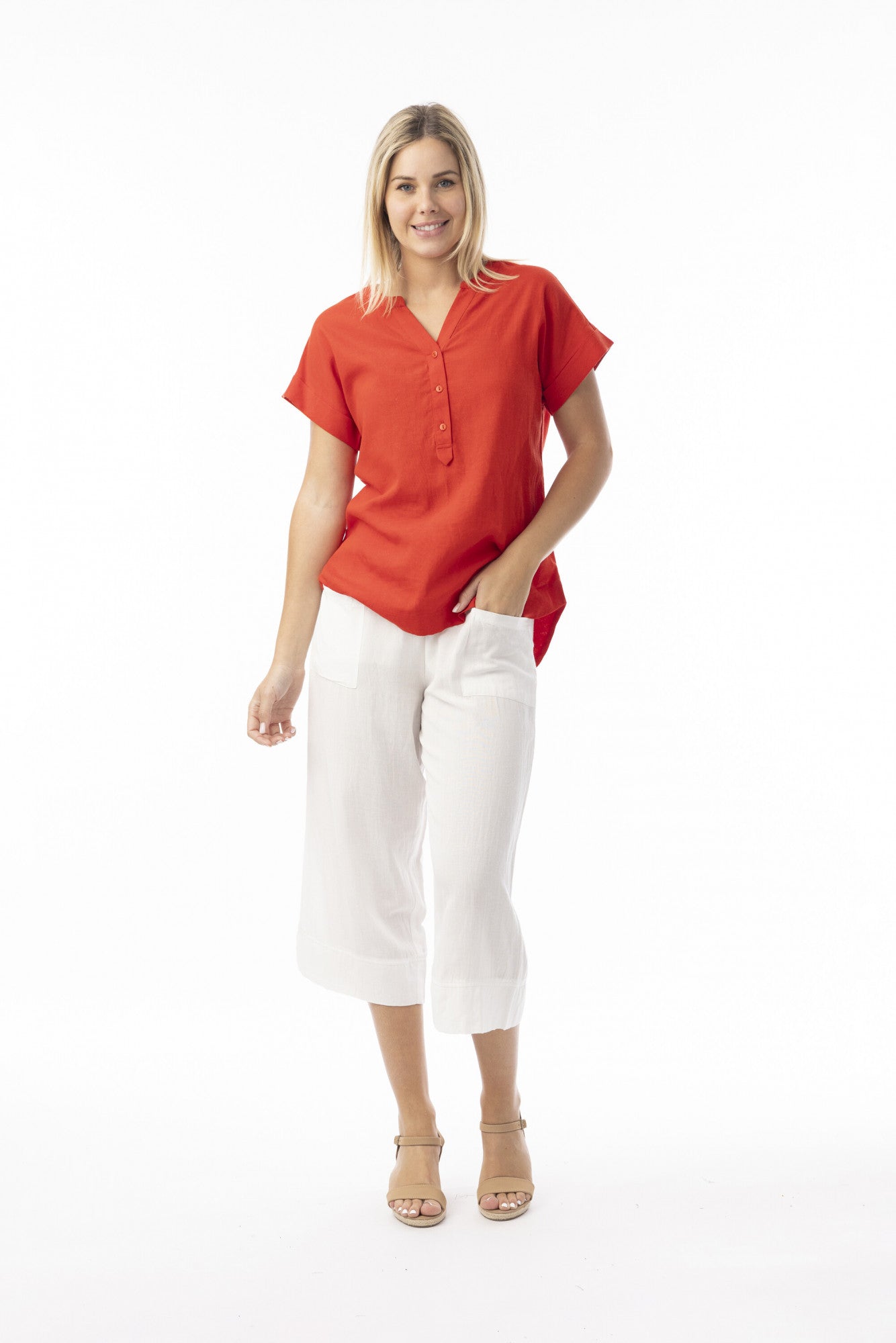 Orientique V-Neck Top