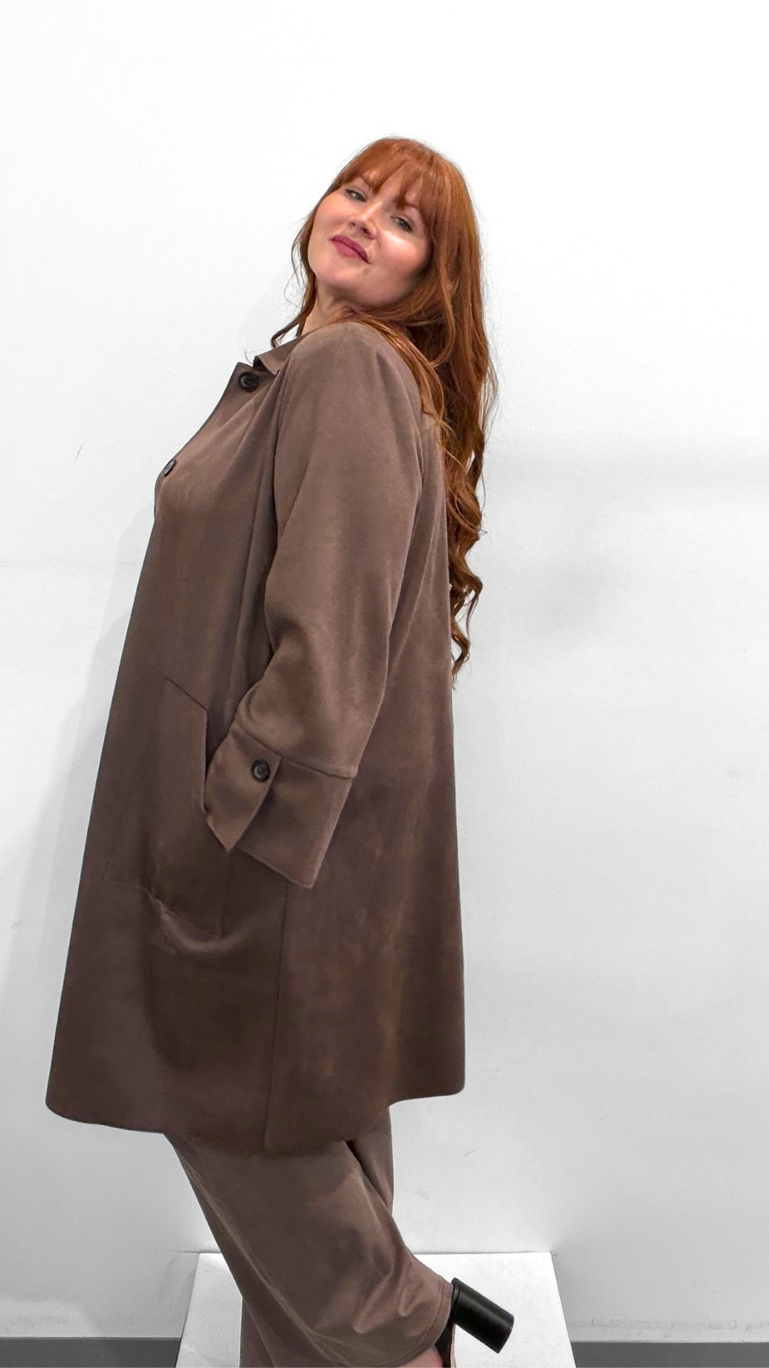 Joseph Ribkoff Suede Coat