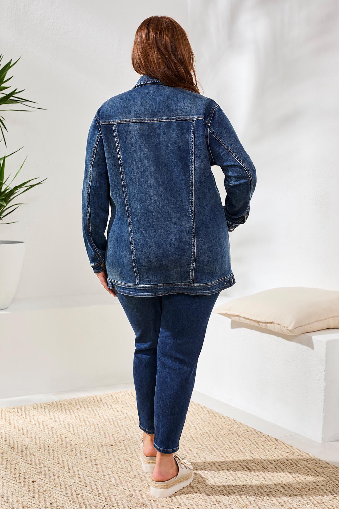 Tribal Maxi Jean Jacket
