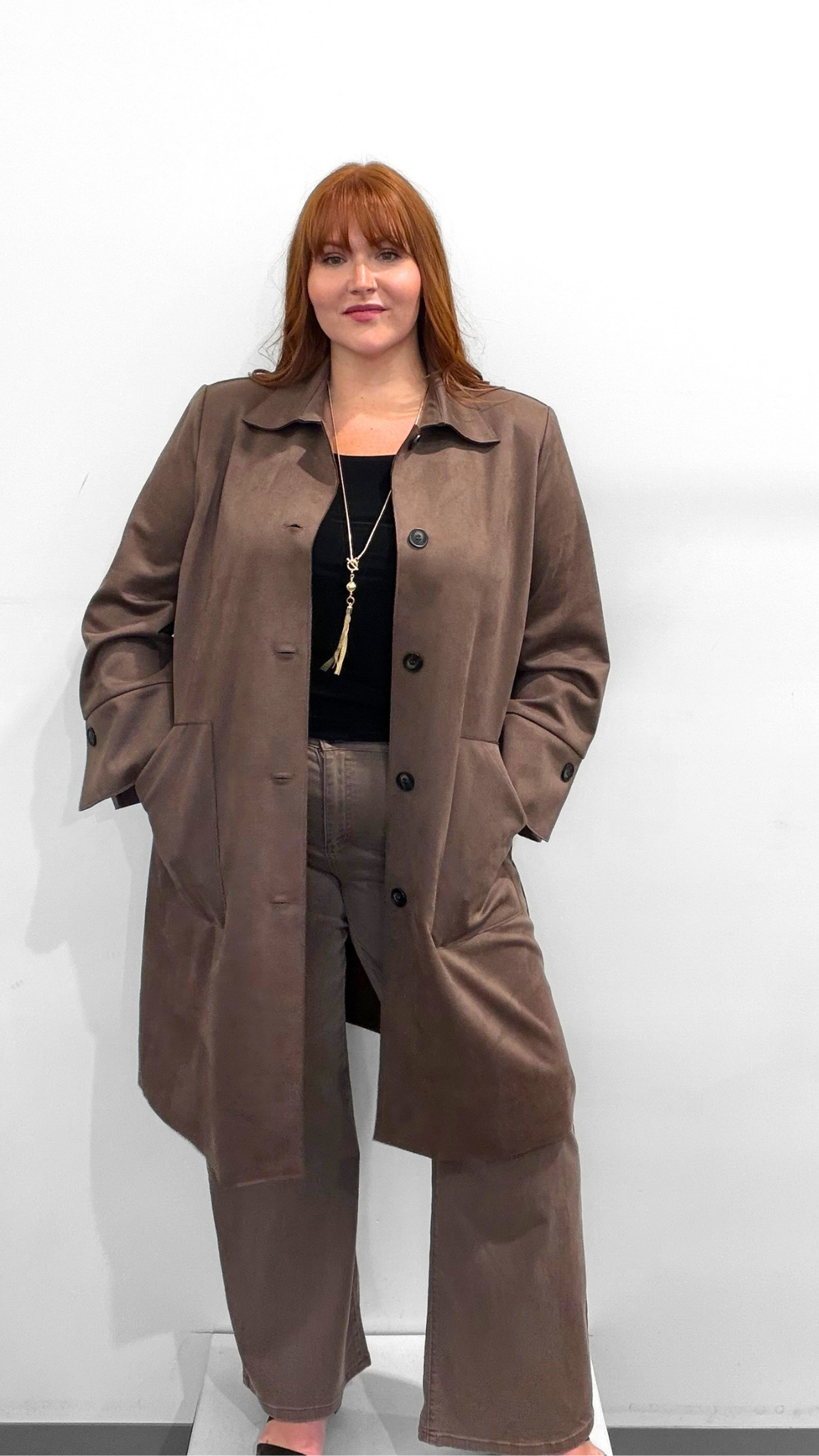 Joseph Ribkoff Suede Coat