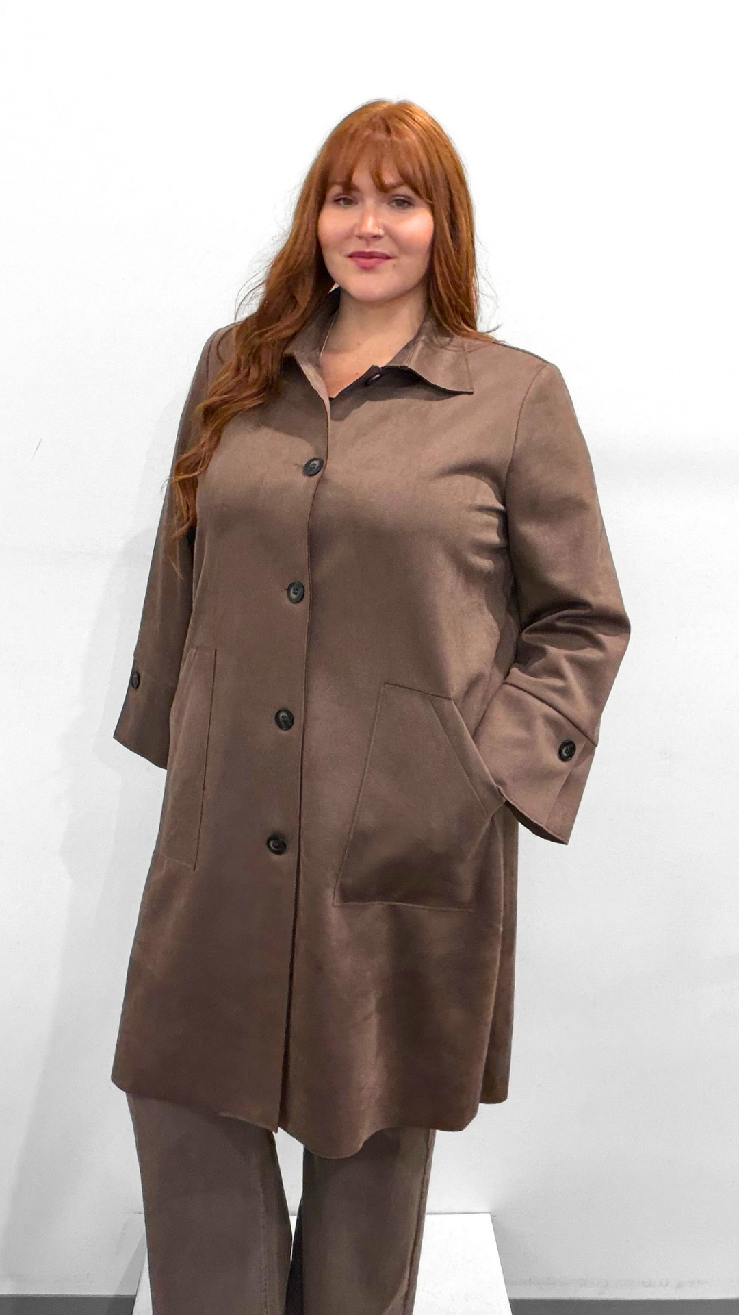 Joseph Ribkoff Suede Coat
