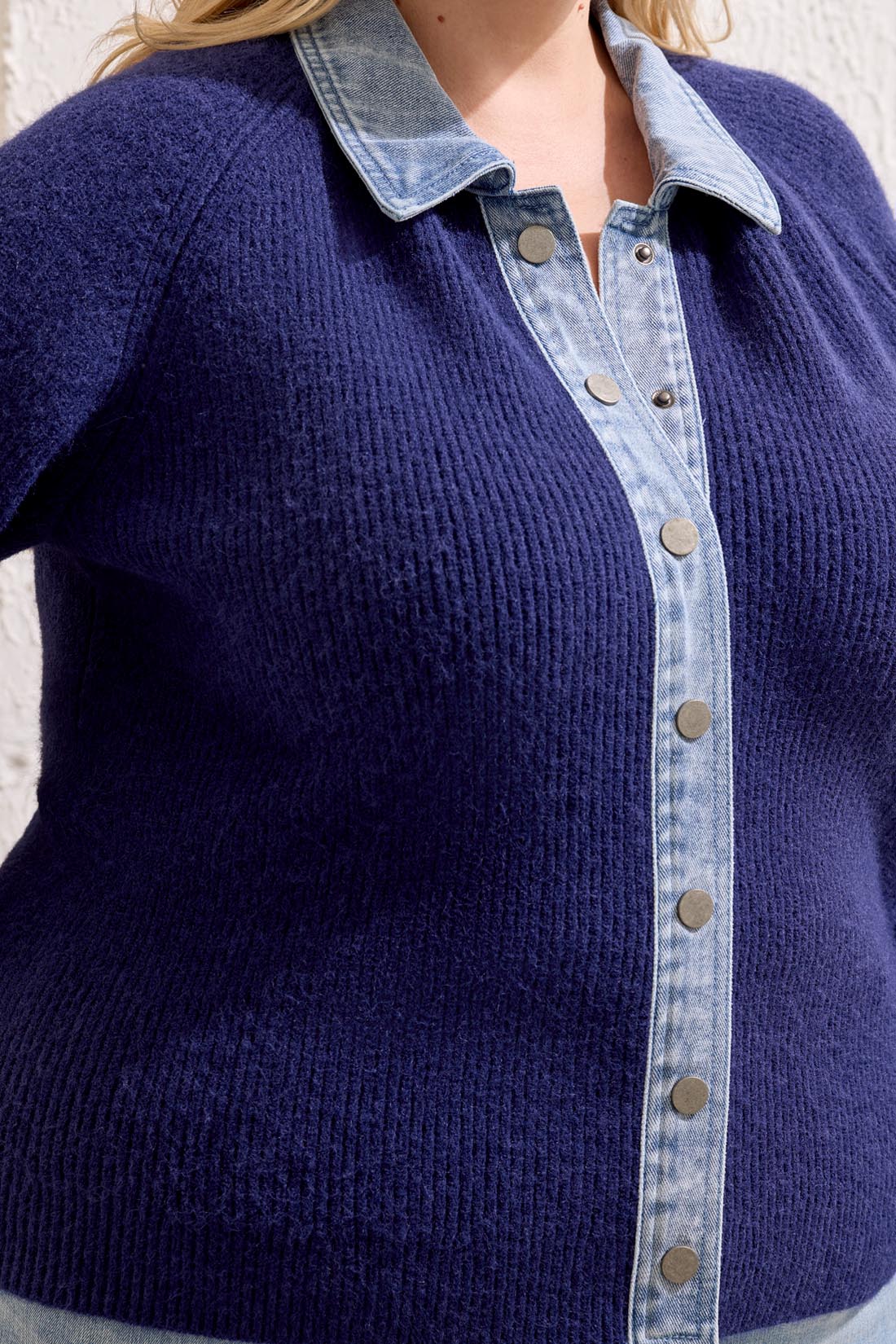 Tribal Mixed Media Sweater