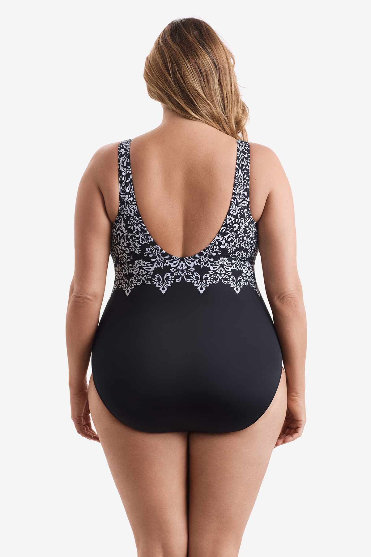 Longitude Scoopback Highneck One Piece