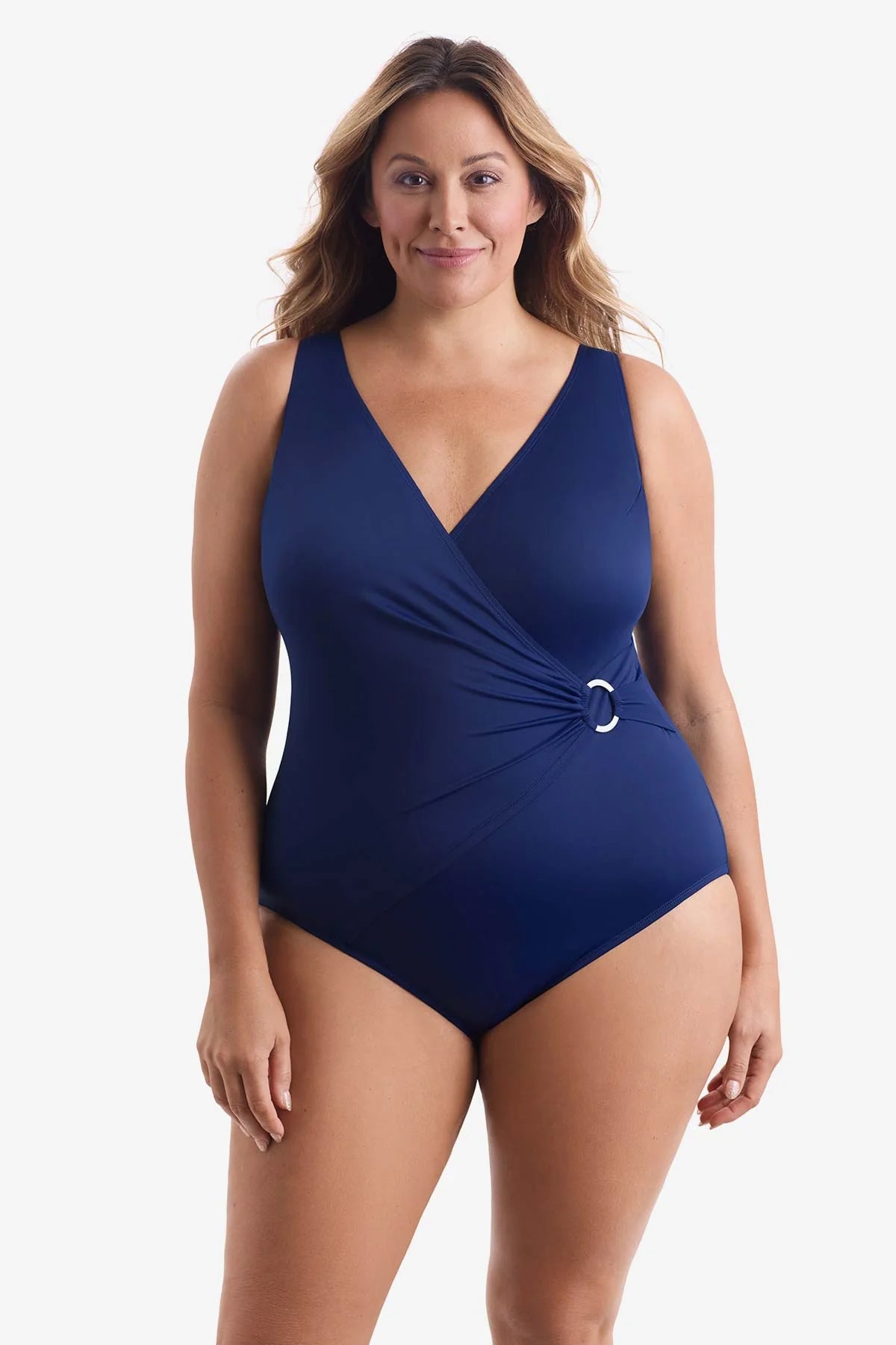 Longitude O Ring Surplice One Piece