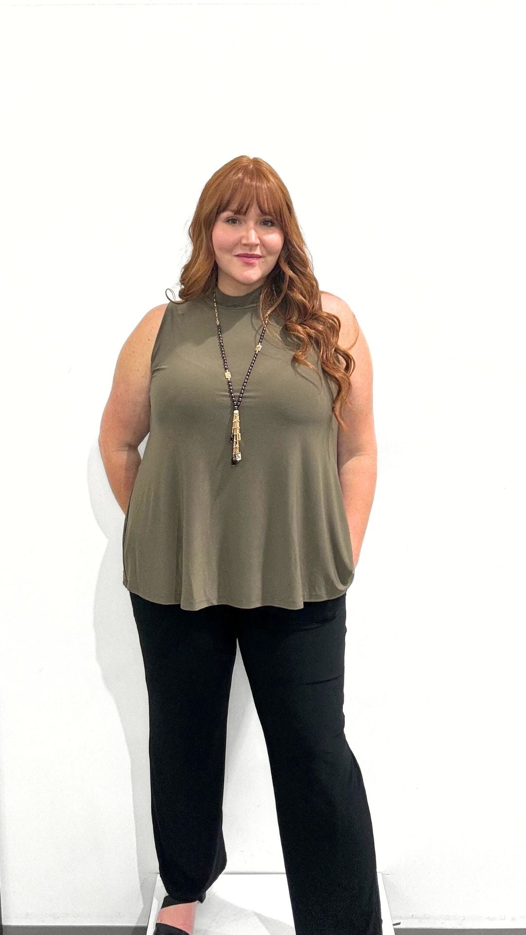 Sympli Mock Neck Top