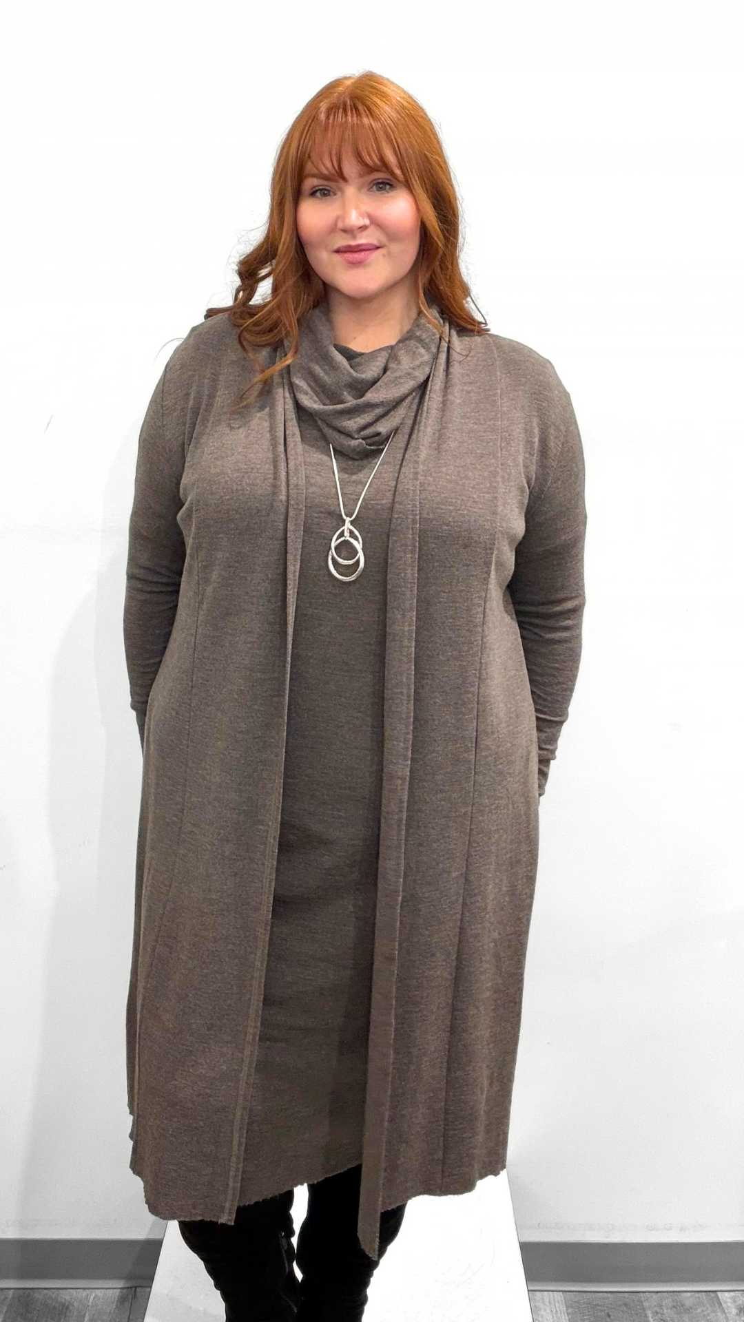 by basics Cardigan W Shawl Collar