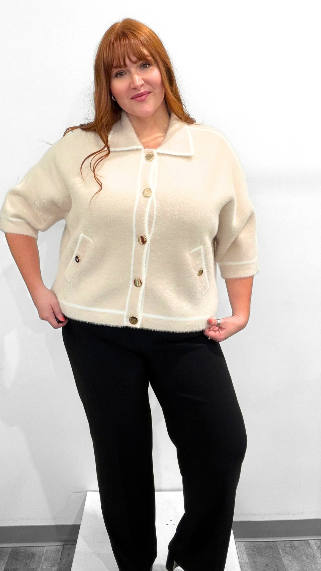 Joseph Ribkoff Boxy Sweater Jacket
