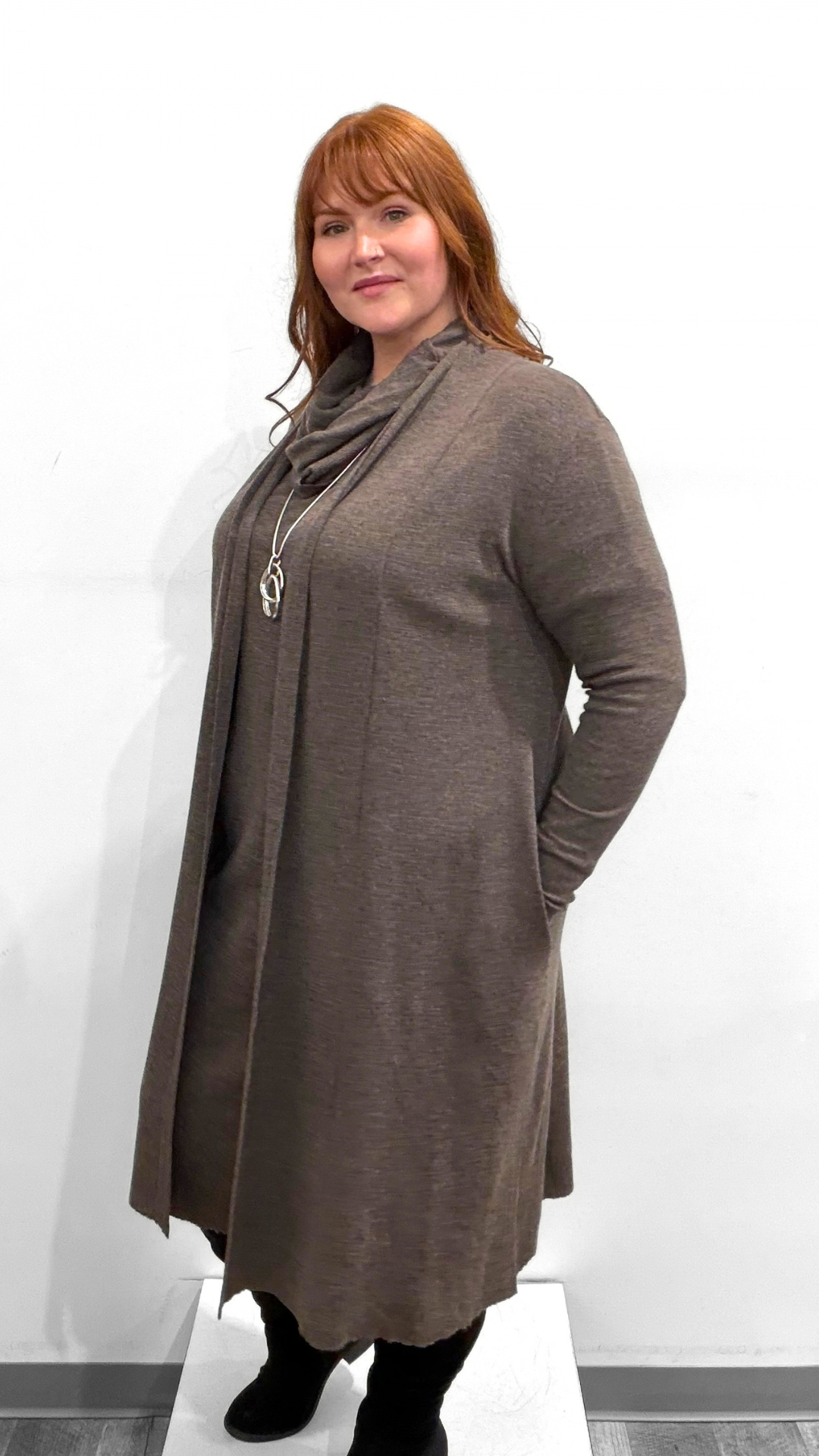 by basics Cardigan W Shawl Collar