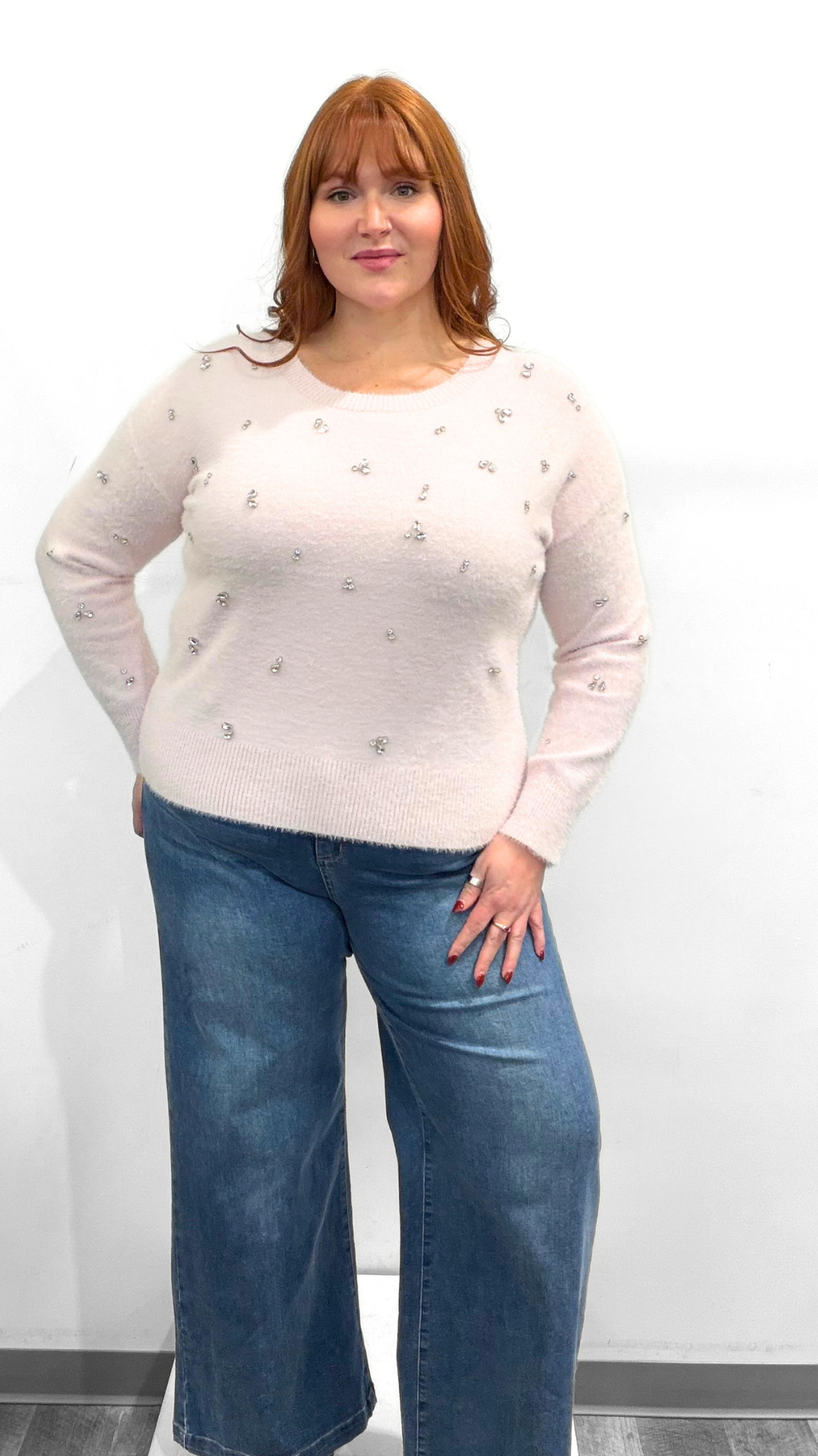 Frank Lyman Sweater w/Jewels