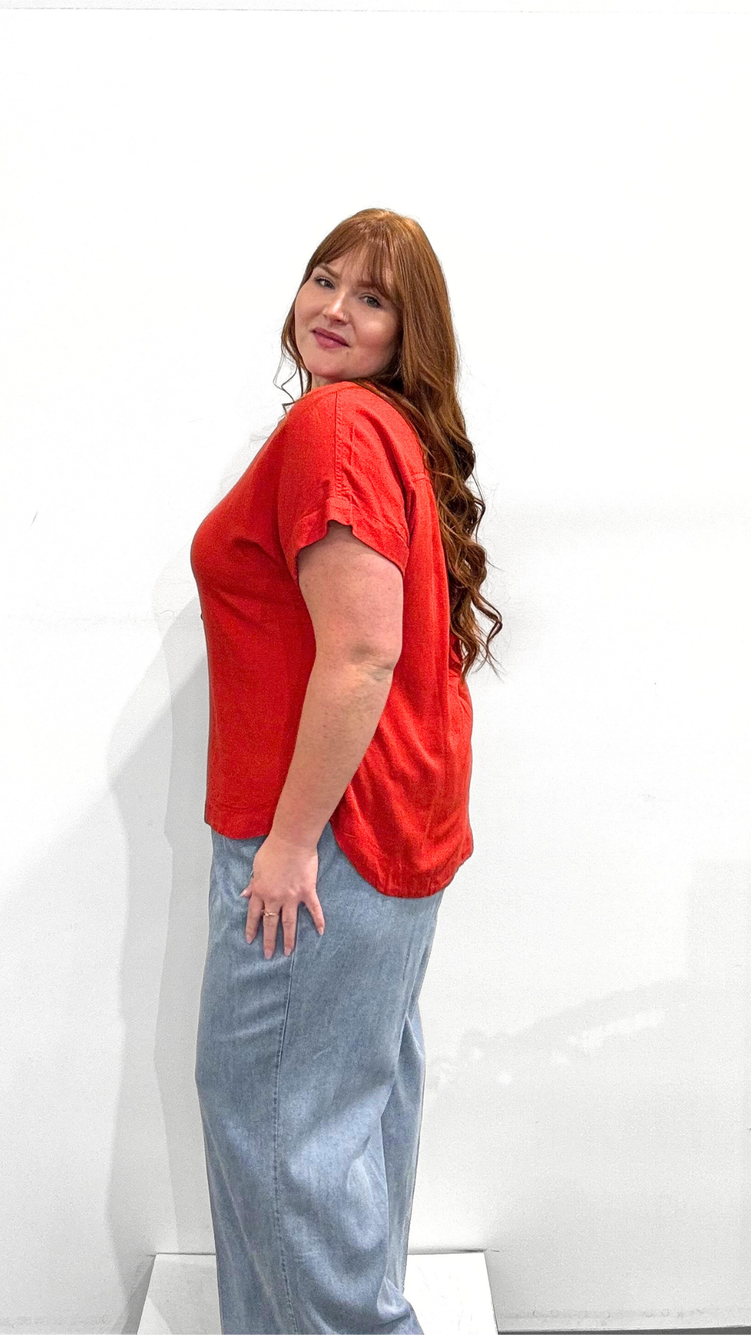 Orientique V-Neck Top