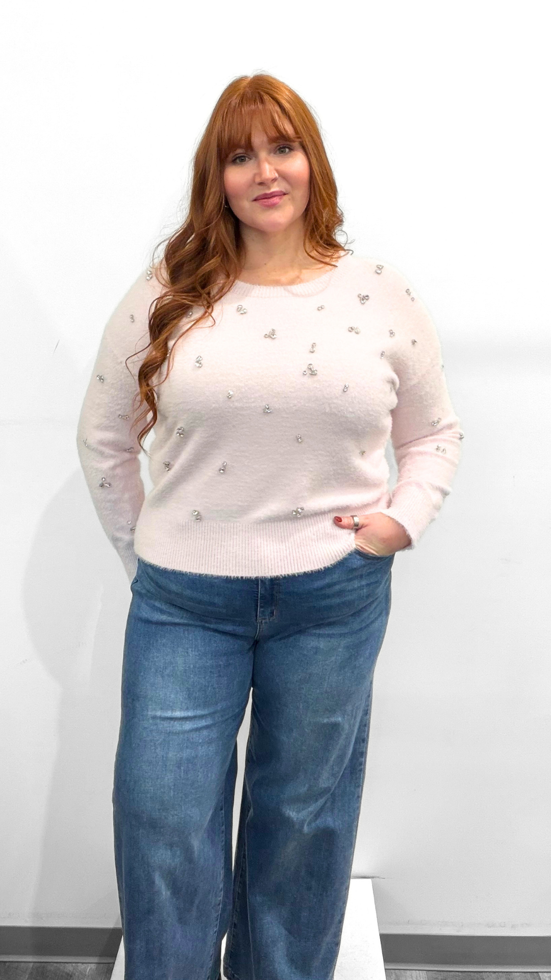 Frank Lyman Sweater w/Jewels