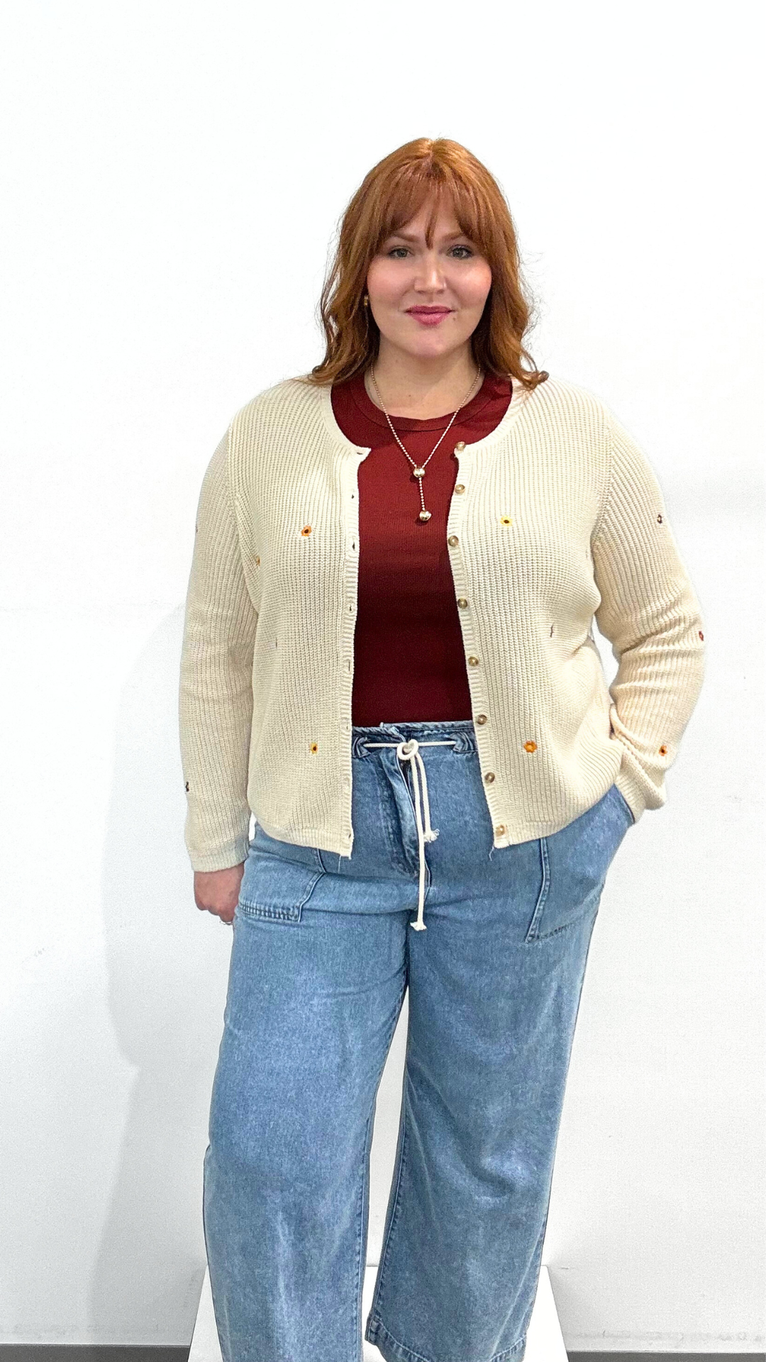 Dex Embroidered Cardigan