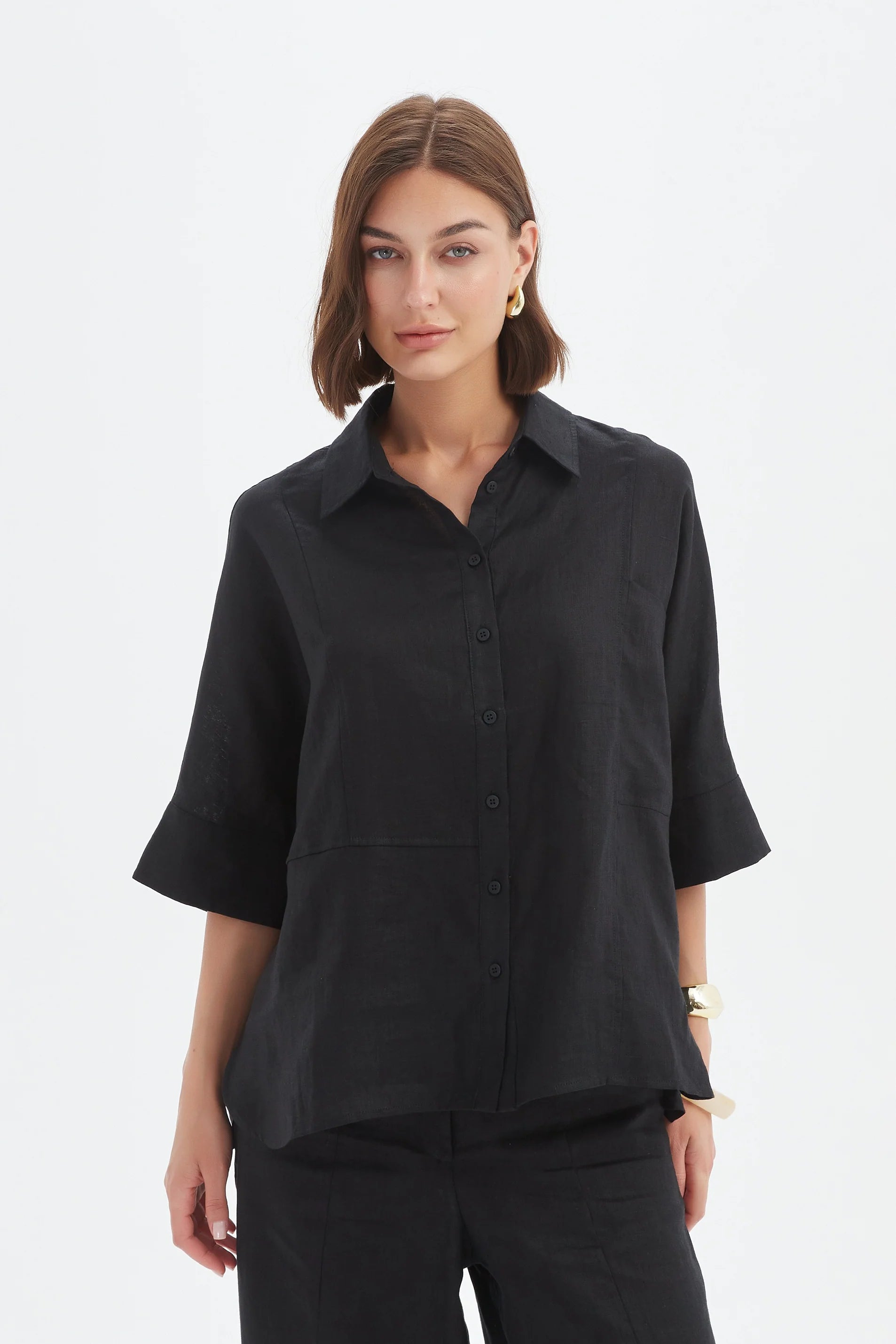 Tirelli Seam Detail Boxy Shirt