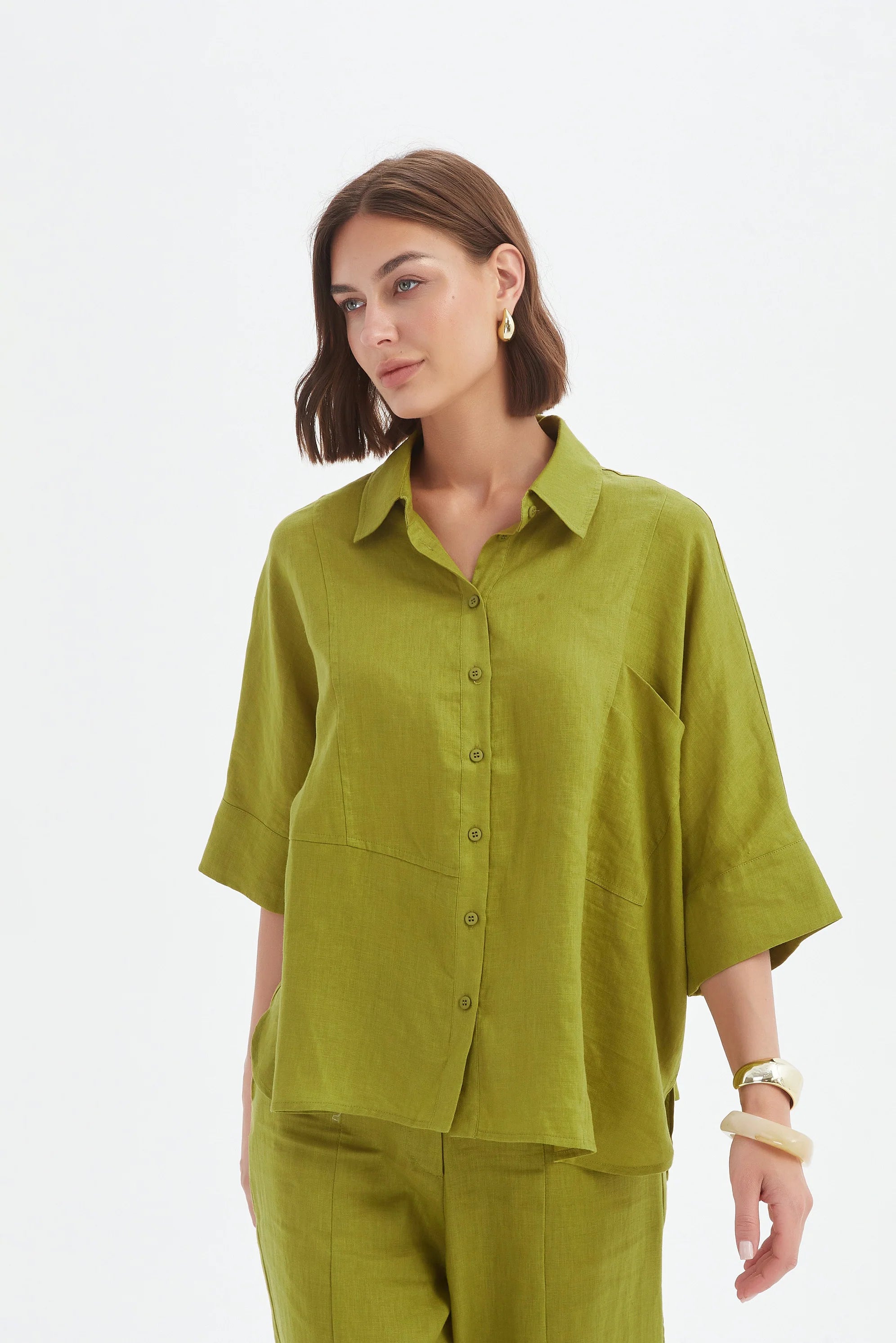Tirelli Seam Detailed Boxy Shirt