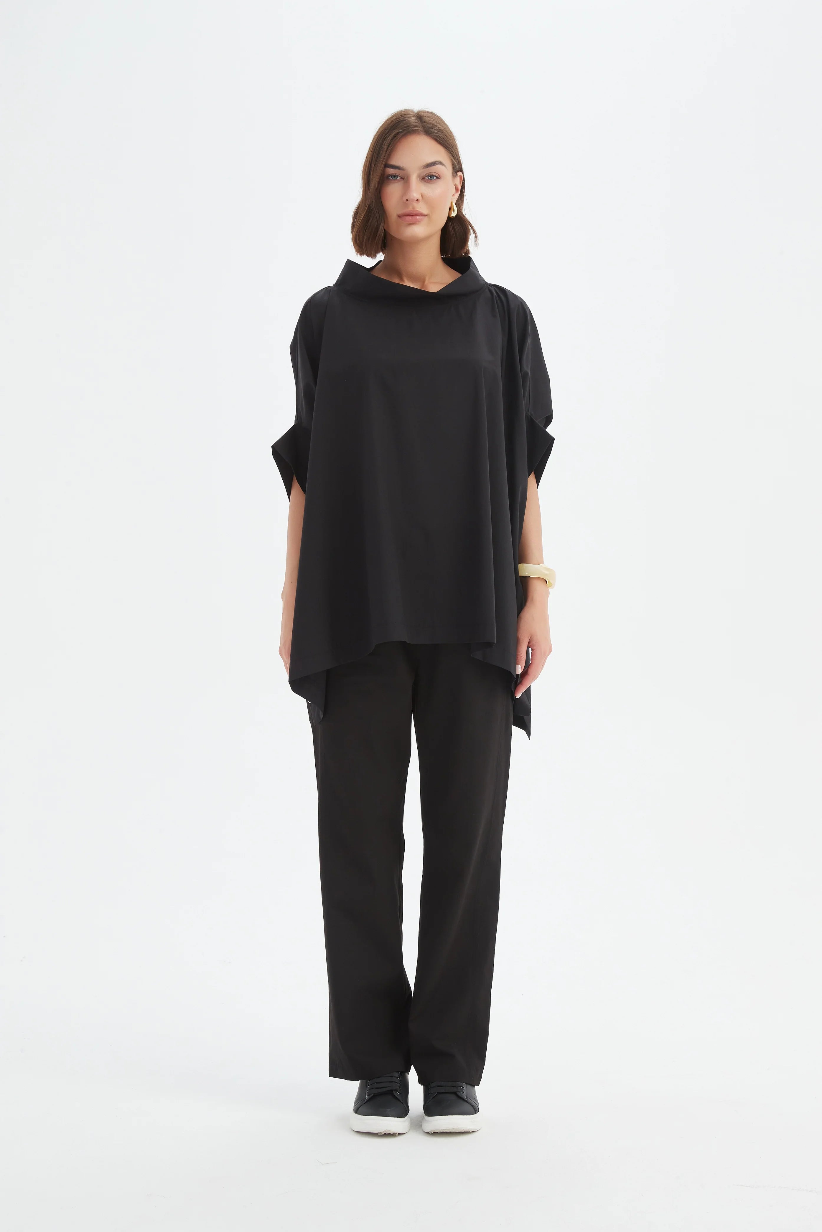 Tirelli Statement Neck Tunic