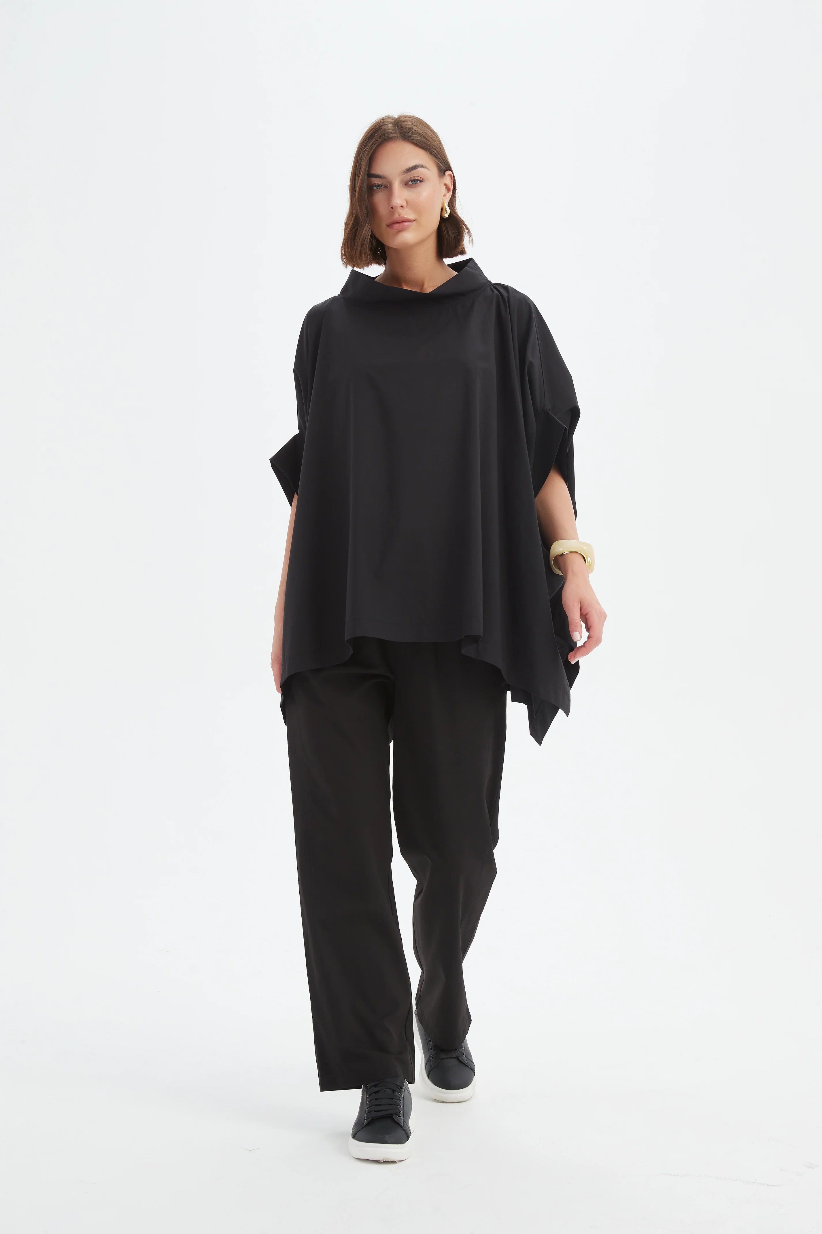 Tirelli Statement Neck Tunic