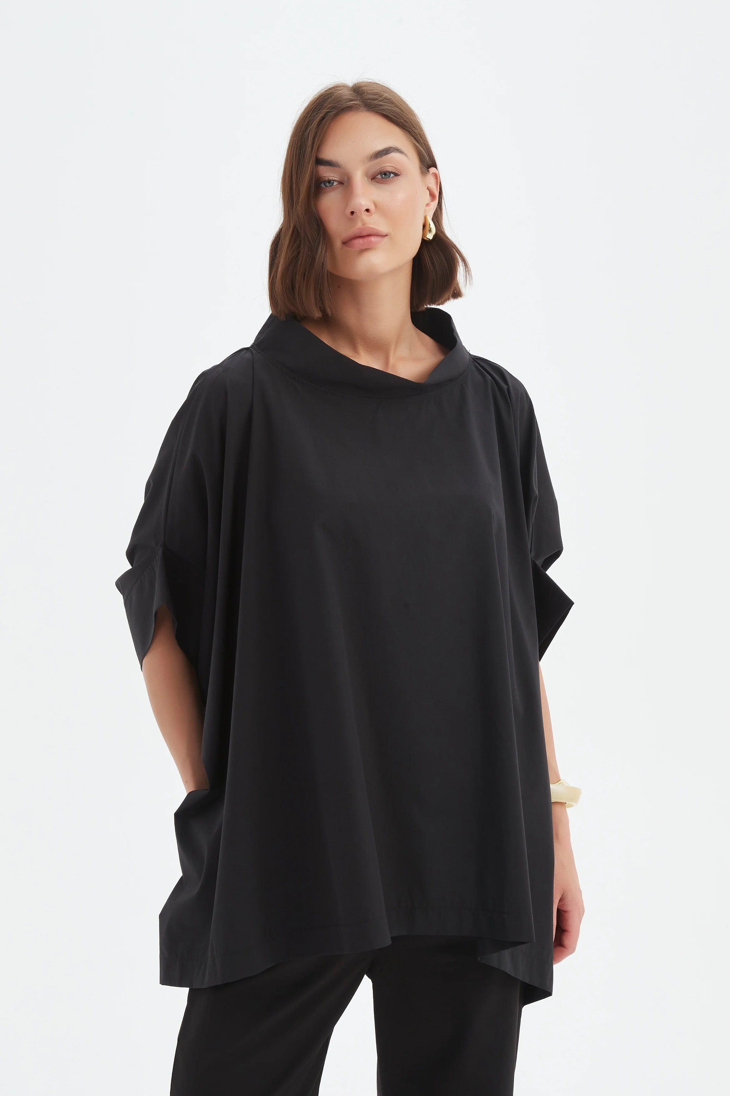 Tirelli Statement Neck Tunic