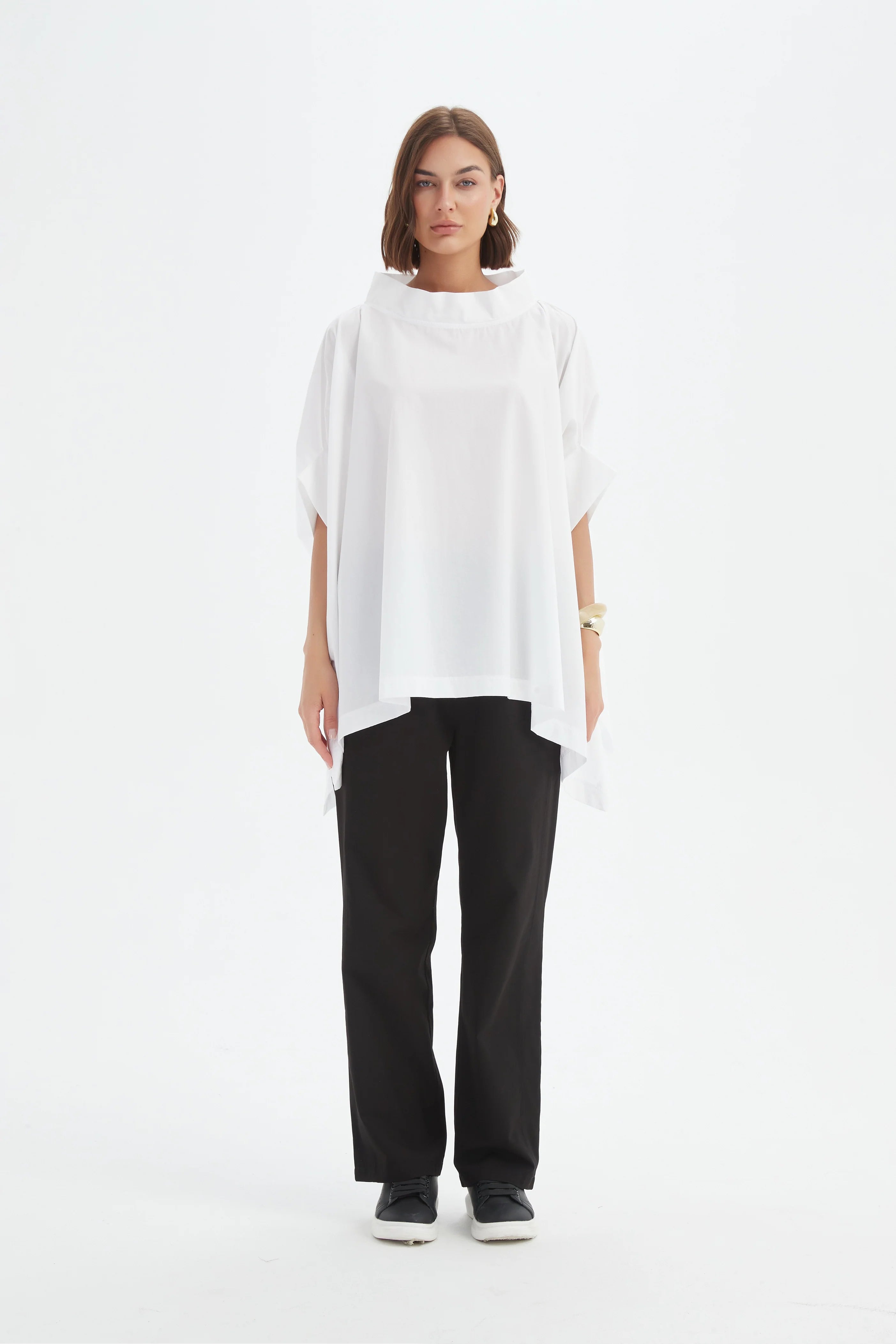 Tirelli Statement Neck Tunic