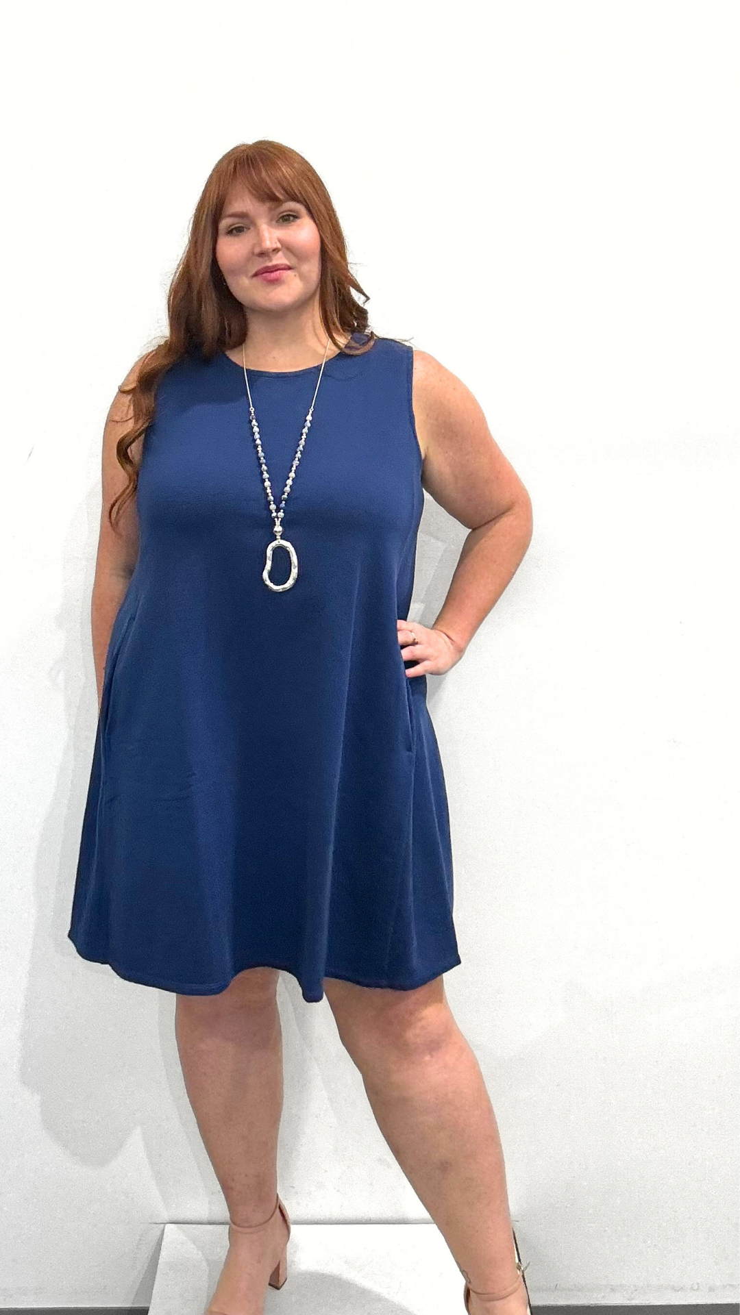 Eileen Fisher A-Line Knee Length Dress