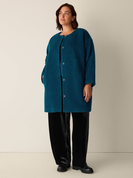 Eileen Fisher Round Neck Coat