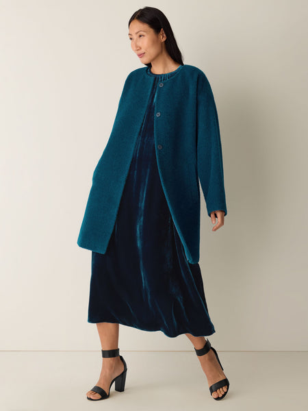 Eileen Fisher Round Neck Coat