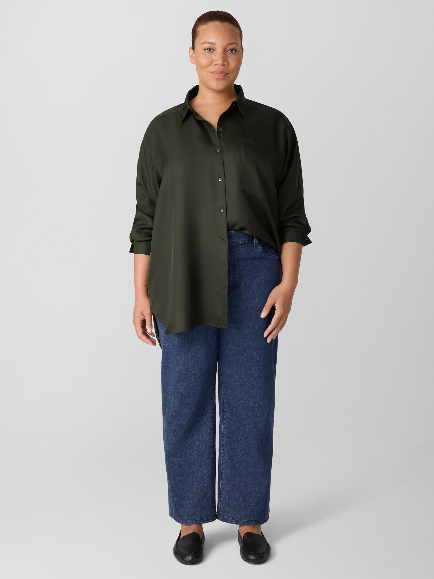 Eileen Fisher Straight Ankle Jean