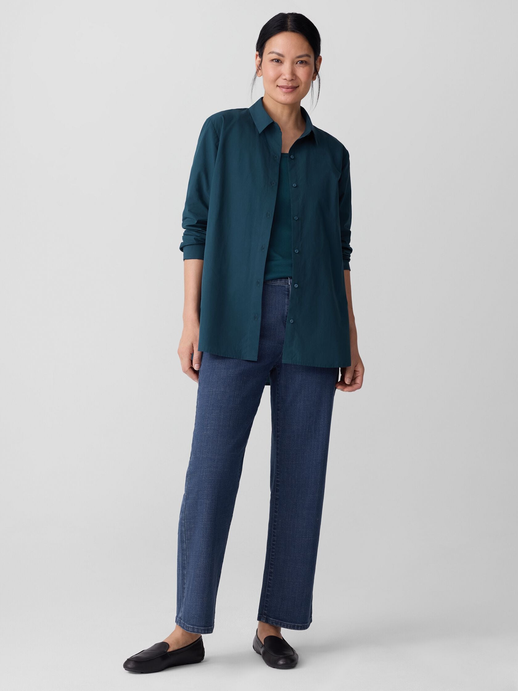 Eileen Fisher Straight Ankle Jean