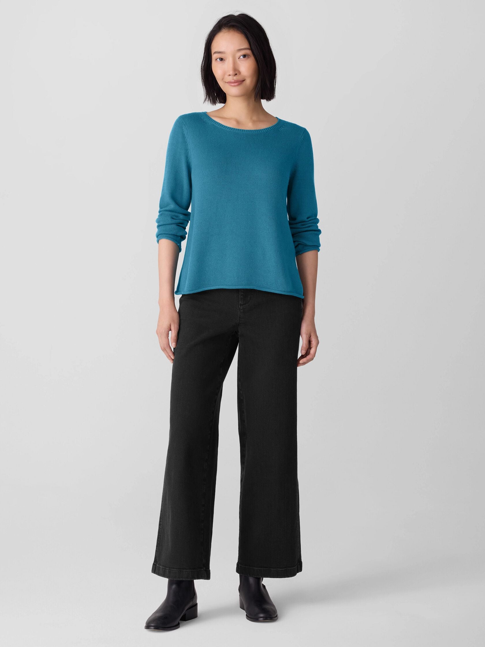 Eileen Fisher Bateau Neck Sweater