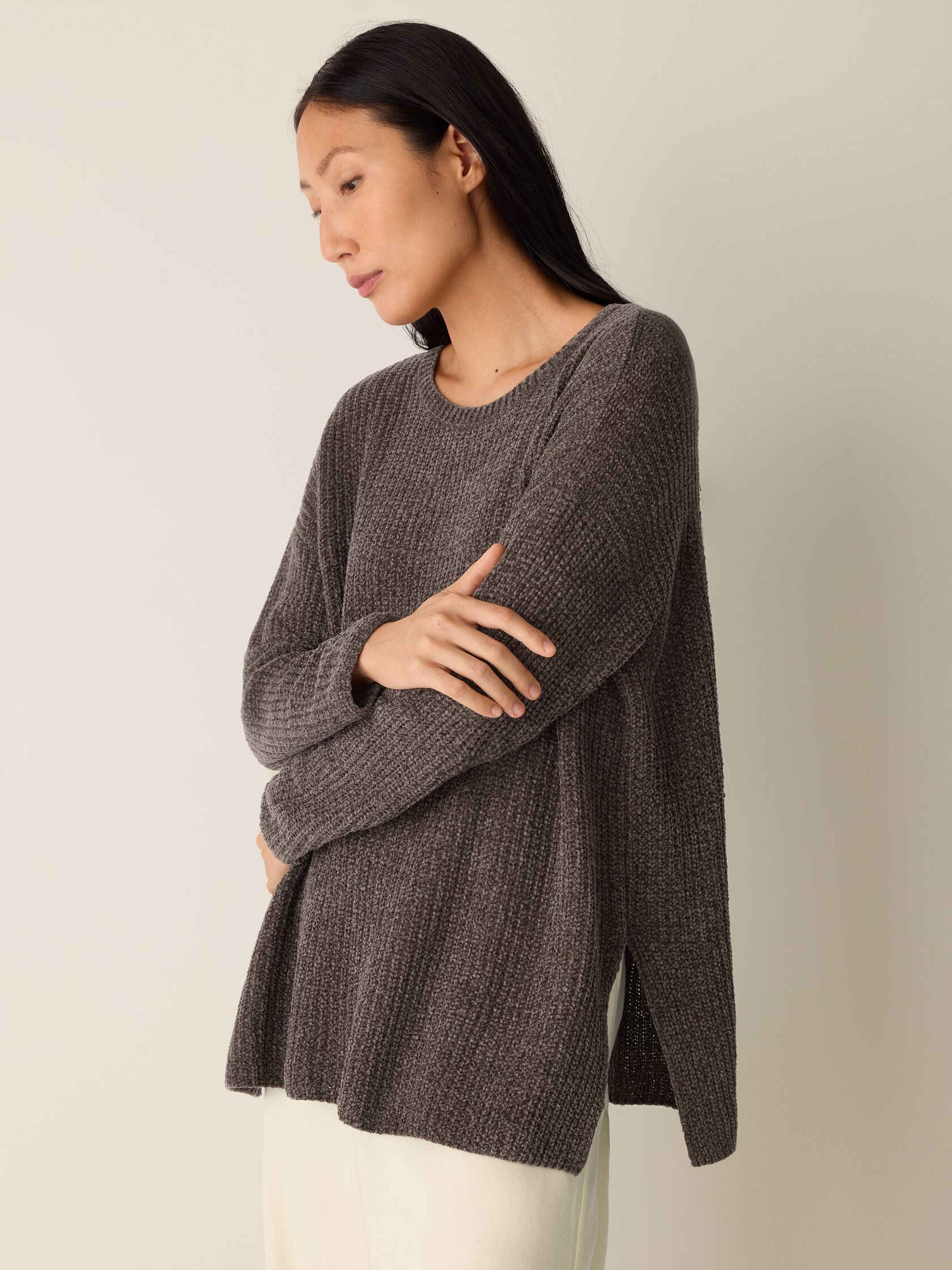 Eileen Fisher Jewel Neck Sweater