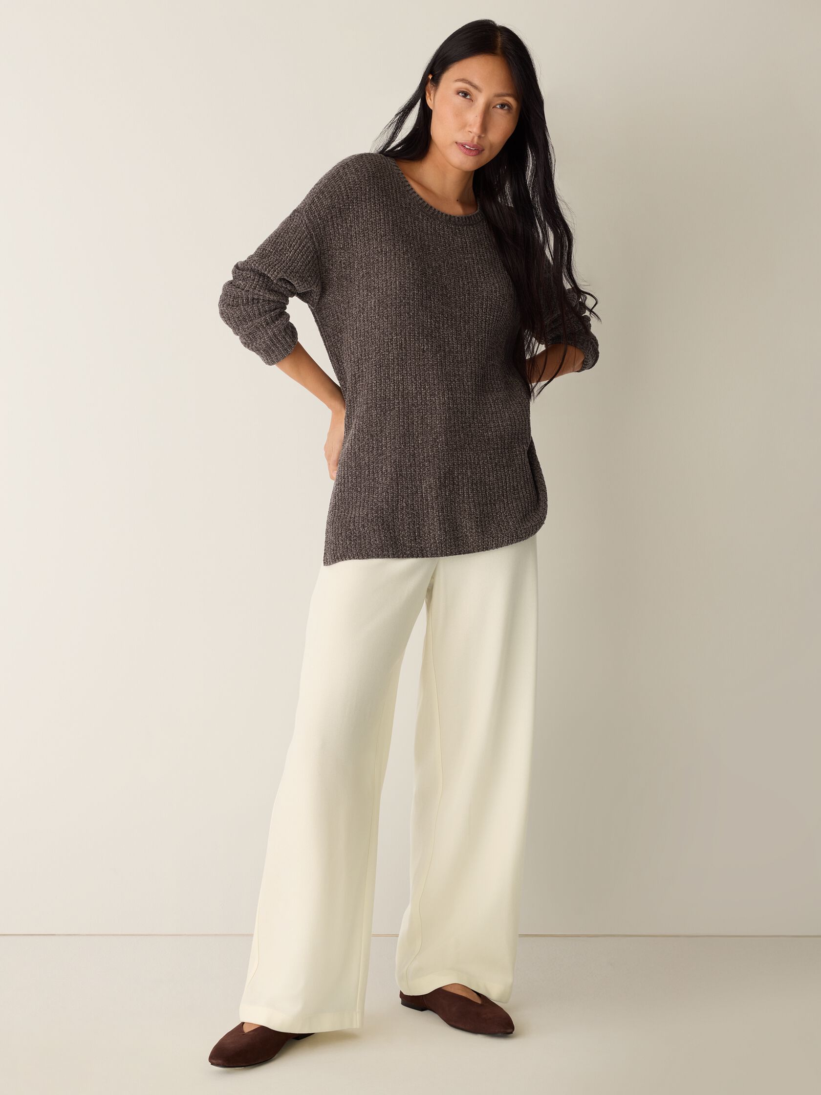 Eileen Fisher Jewel Neck Sweater