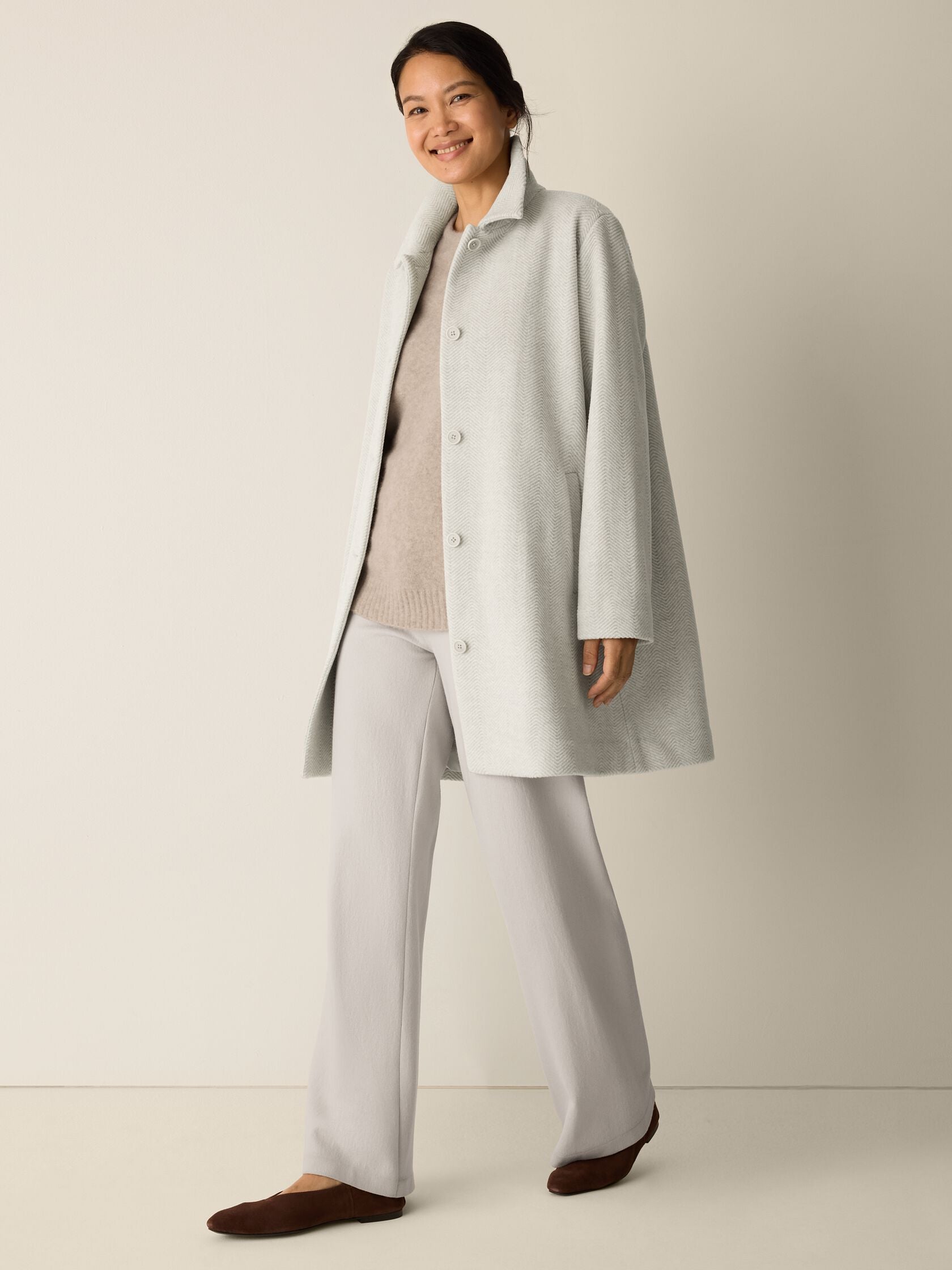 Eileen Fisher Classic Collar Coat