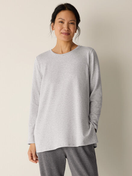 Eileen Fisher Crew Neck Long Sleeve Easy Tunic
