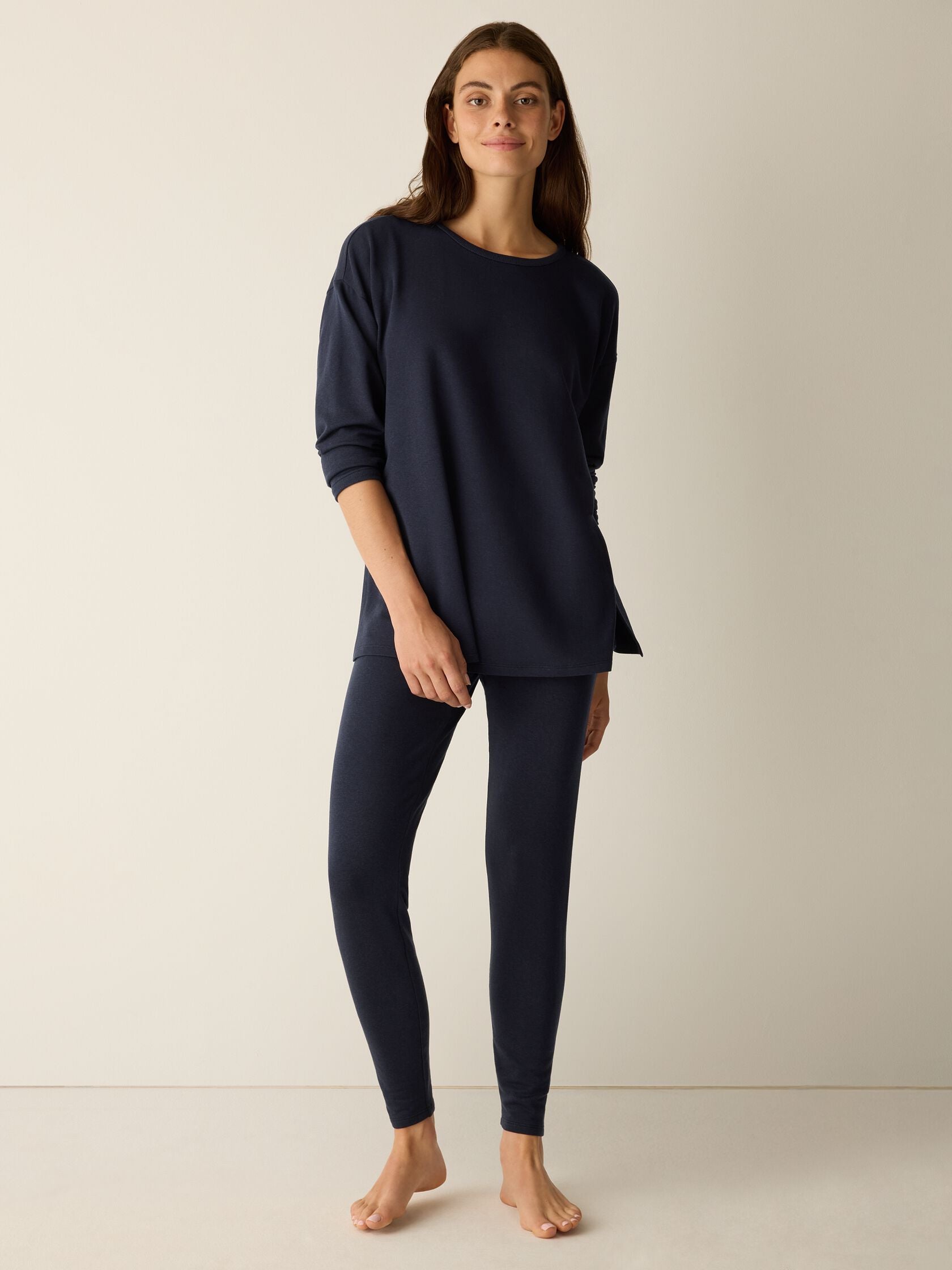 Eileen Fisher Round Neck Long Box Top