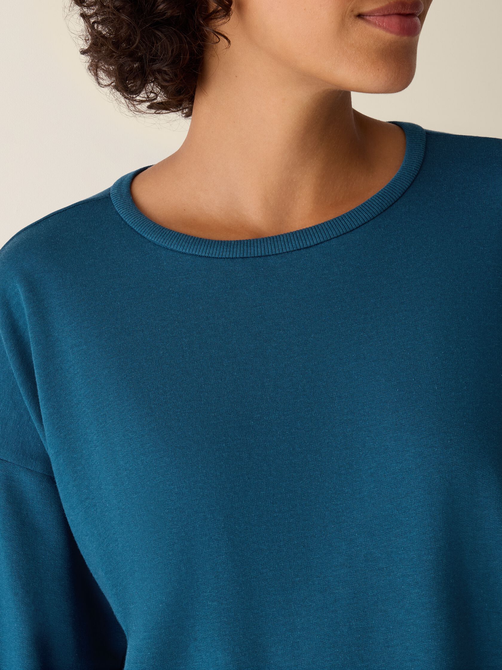 Eileen Fisher Round Neck Long Box Top